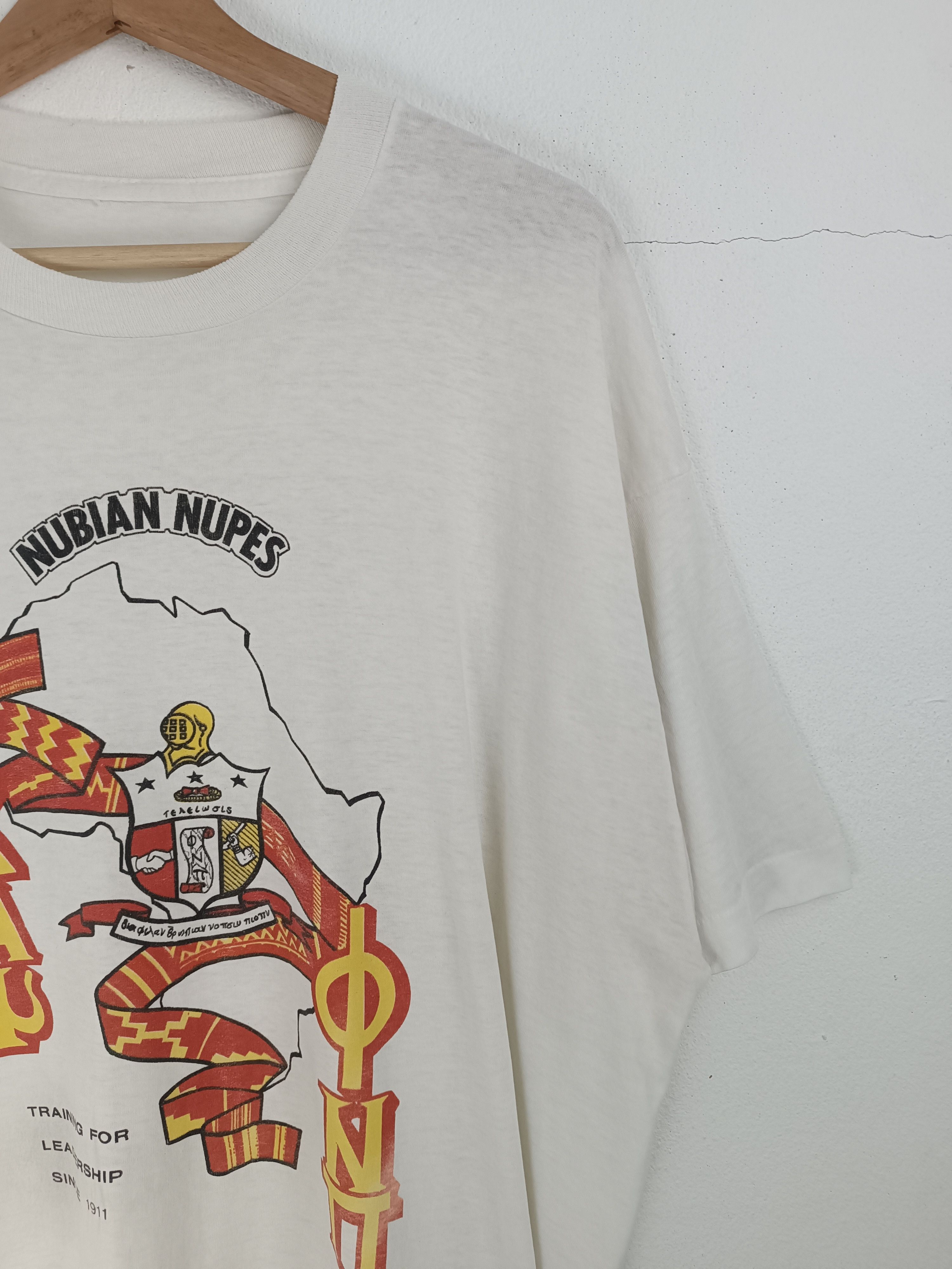 NUBIAN VINTAGE 90'S NUBIAN NUPES LEADERSHIP TRAINING VERY RARE TEE Size US XL / EU 56 / 4 - 6 Thumbnail