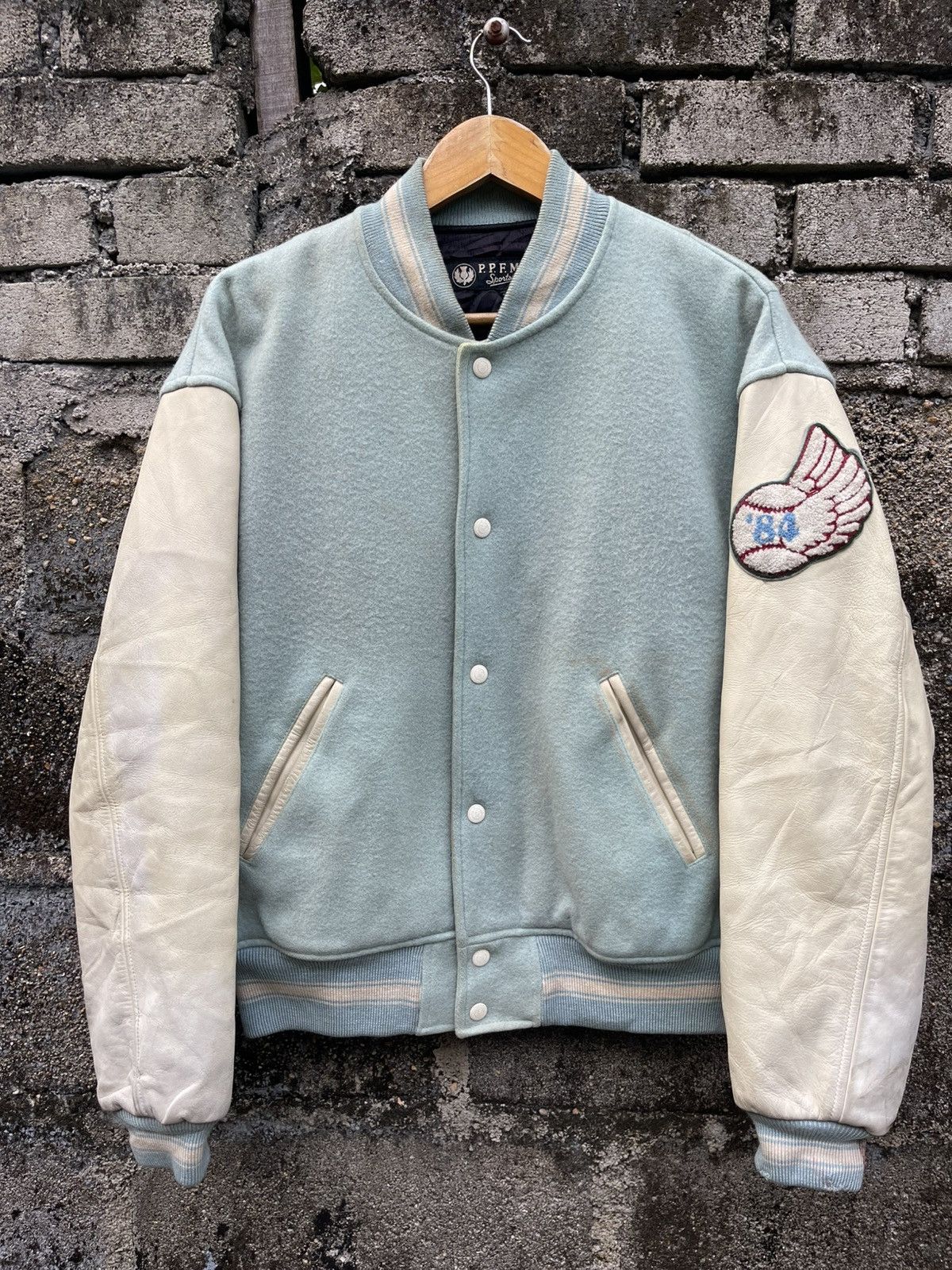 PPFM Vintage PPFM Peyton Place Varsity Jacket Leather Sleeve Size US M / EU 48-50 / 2 - 2 Thumbnail