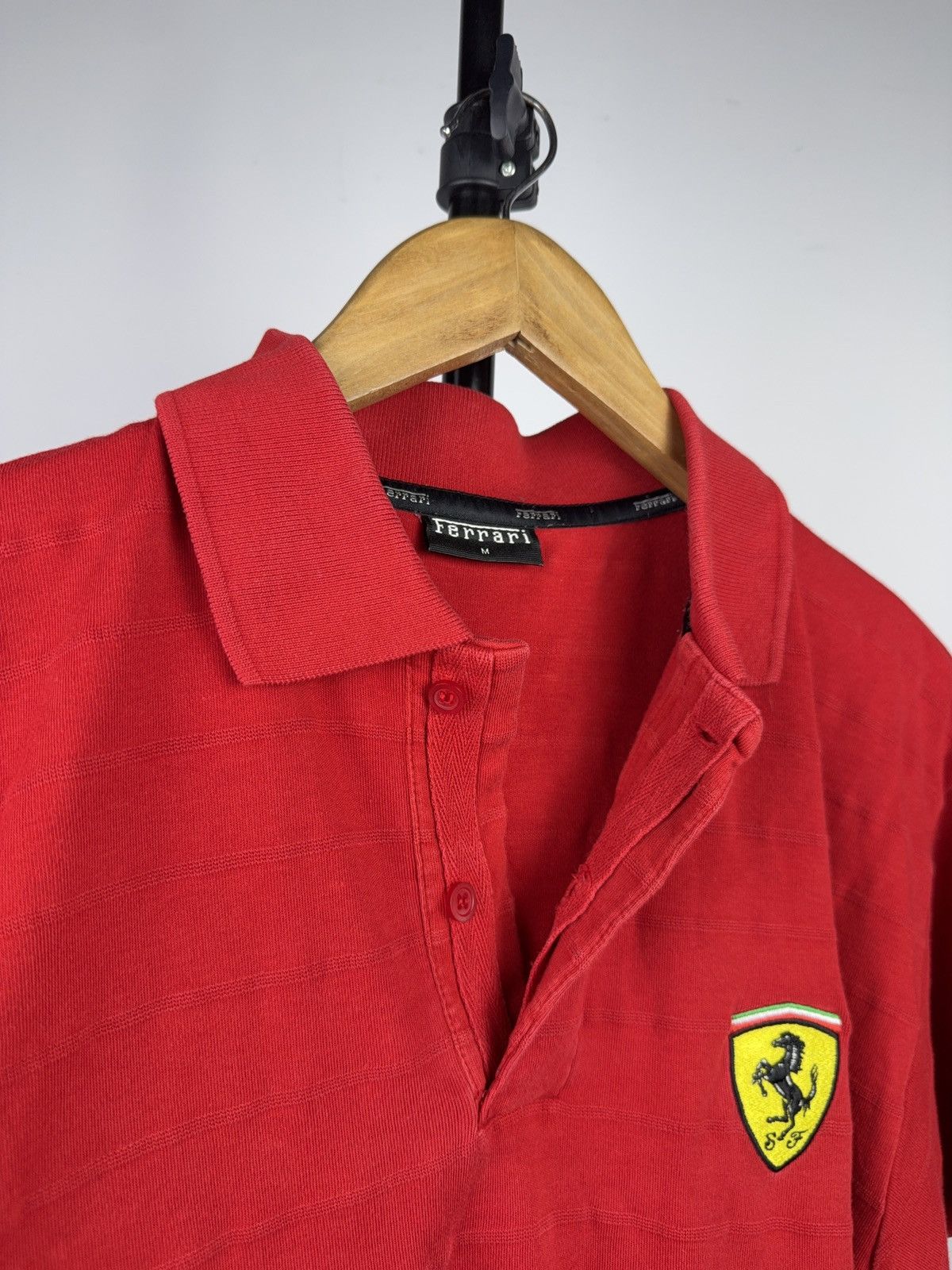 Ferrari 00s Ferrari Red Polo Shirt Vintage Scuderia Logo Embroidered Size US M / EU 48-50 / 2 - 10 Thumbnail