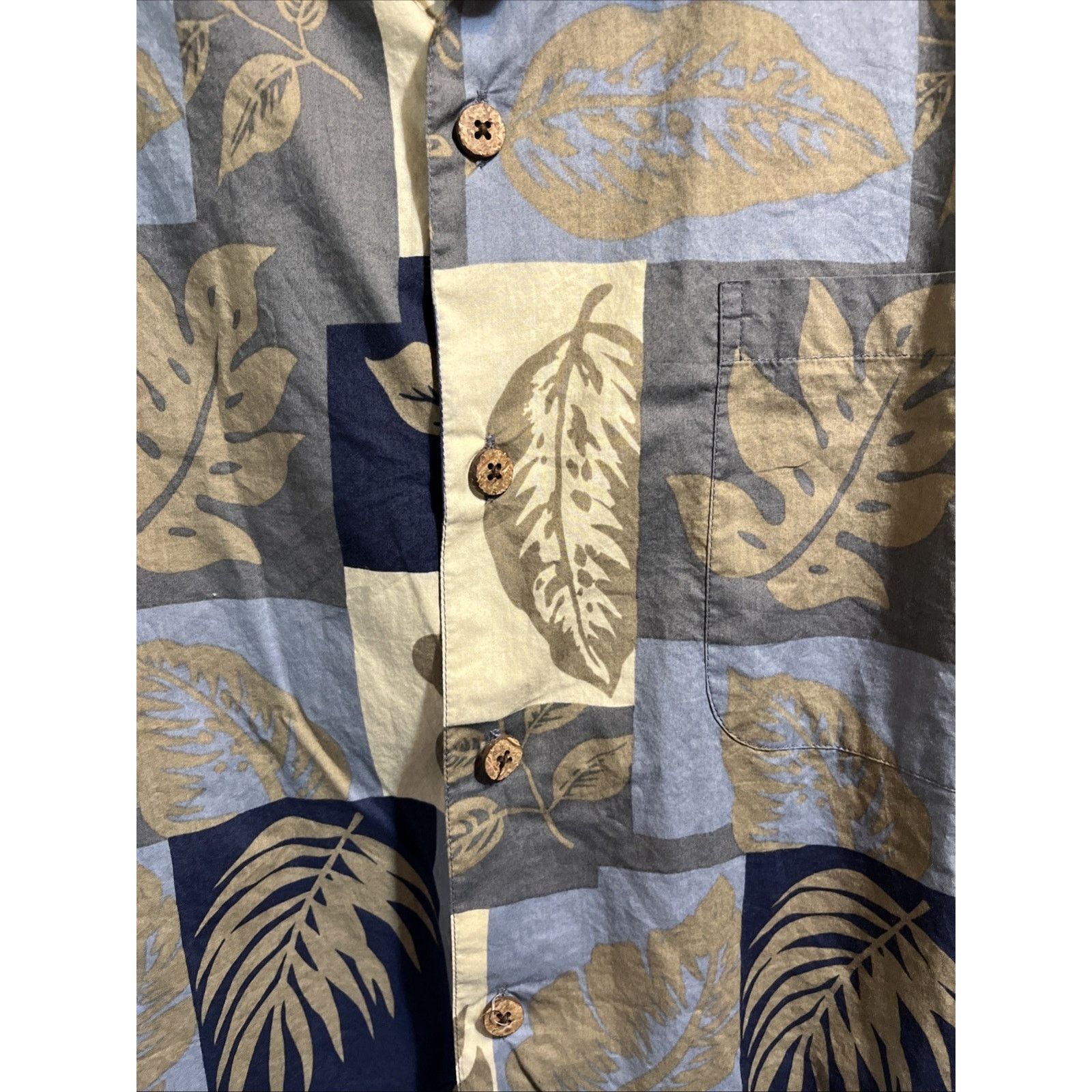 Other Half Moon Bay Shirt Men's Size Large Button Up Leaf Print Size US L / EU 52-54 / 3 - 6 Thumbnail