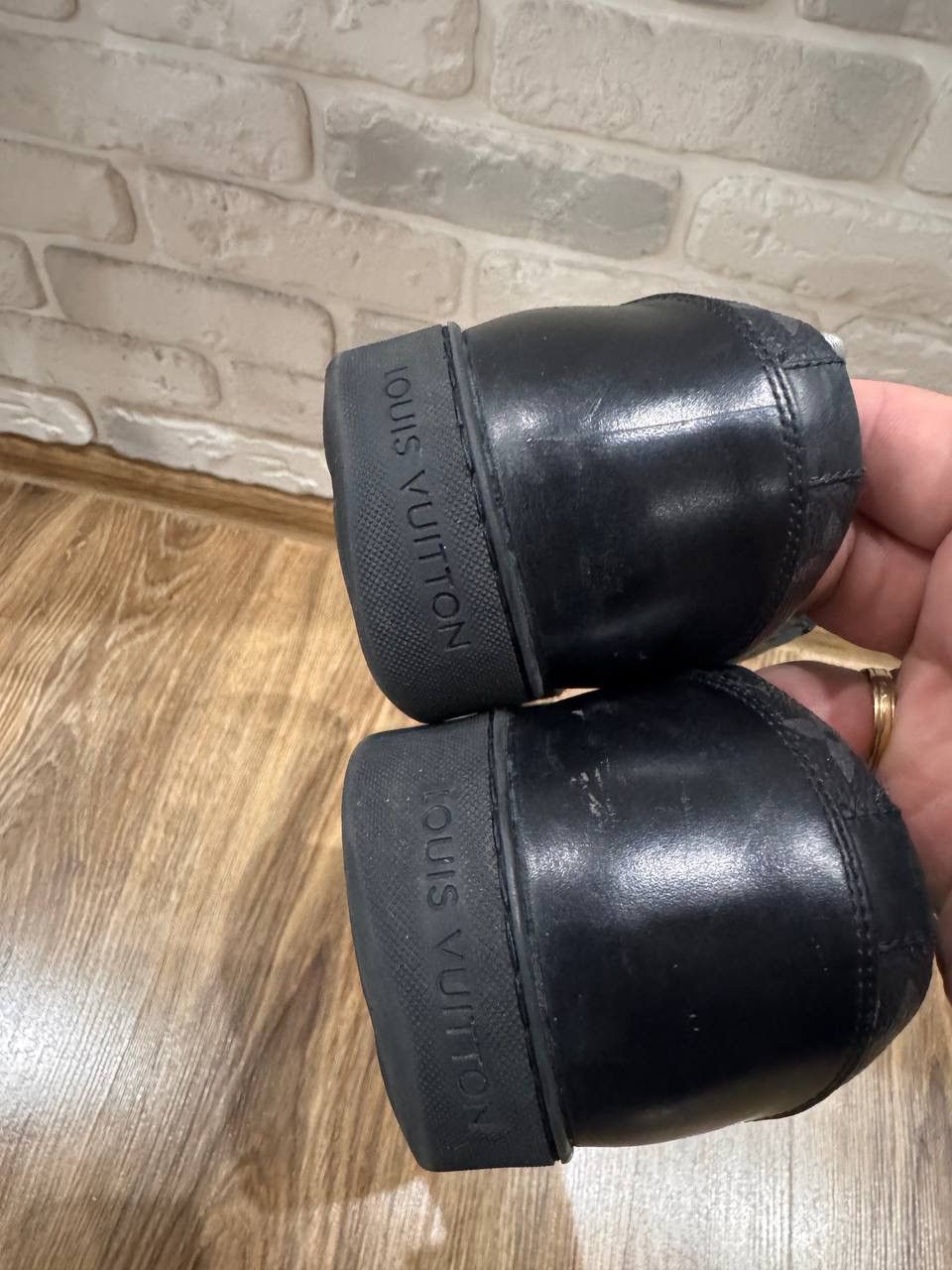 Louis Vuitton Louis Vuitton Match Up Black Monogram Canvas Sneakers Size Size US 6.5 / EU 39-40 - 11 Thumbnail