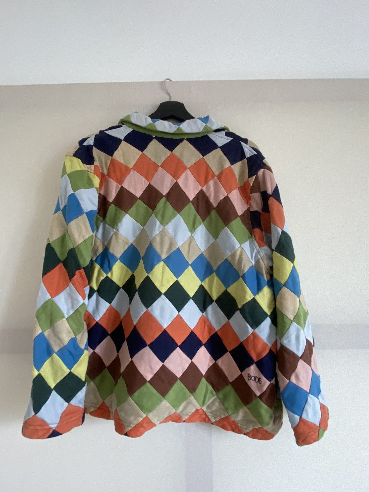 Bode BODE KNIT QUILT CHECK QUARTER ZIP Size US L / EU 52-54 / 3 - 2 Thumbnail
