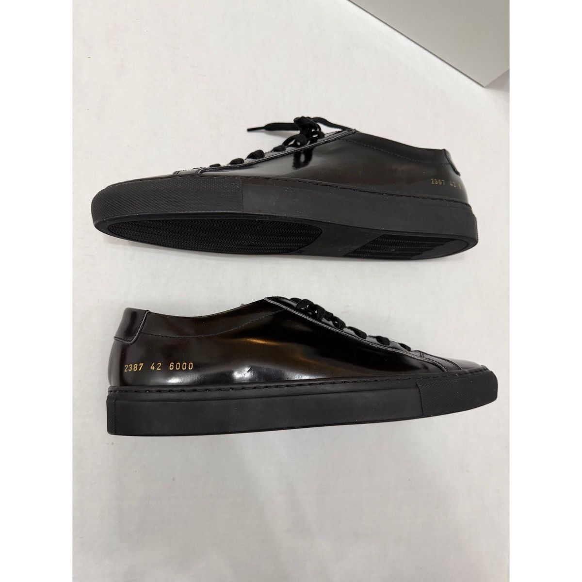 Common Projects COMMON PROJECTS ACHILLES FADED BLACK SNEAKERS Size US 9 / EU 42 - 10 Thumbnail