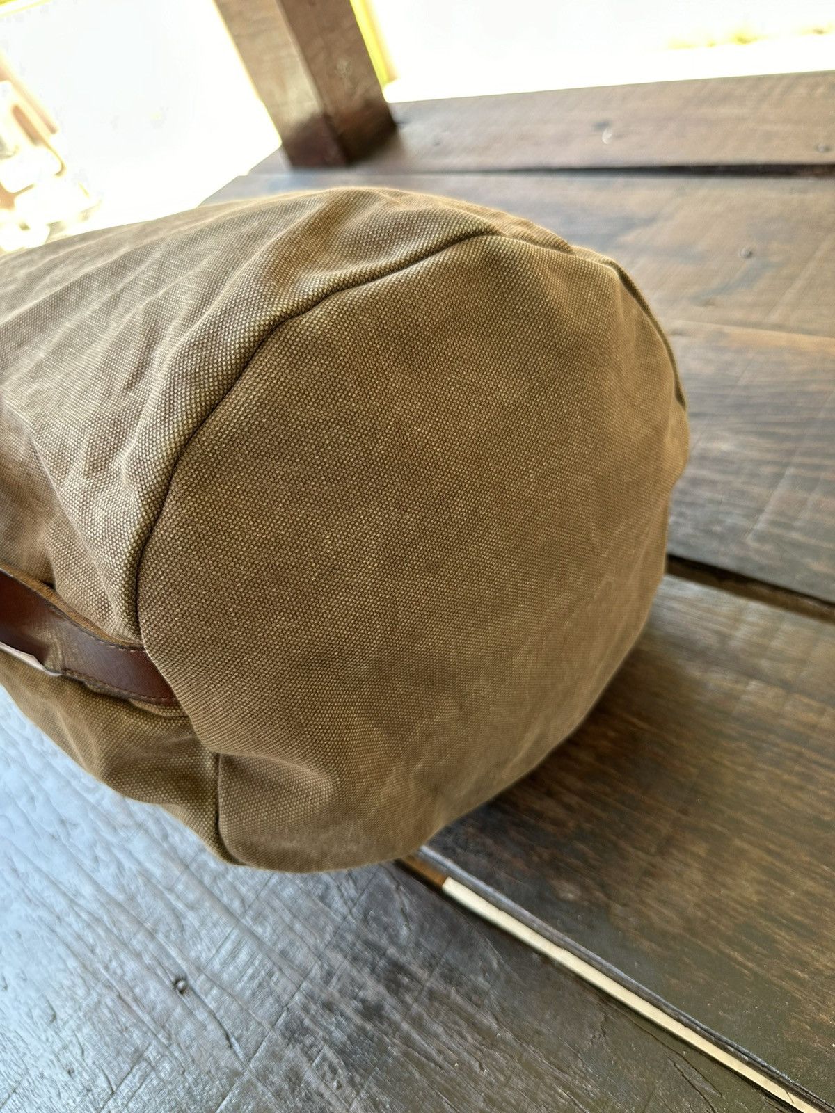 Japanese Brand × Vintage Suolo Japan Canvas Leather Tote Bag Size ONE SIZE - 3 Thumbnail