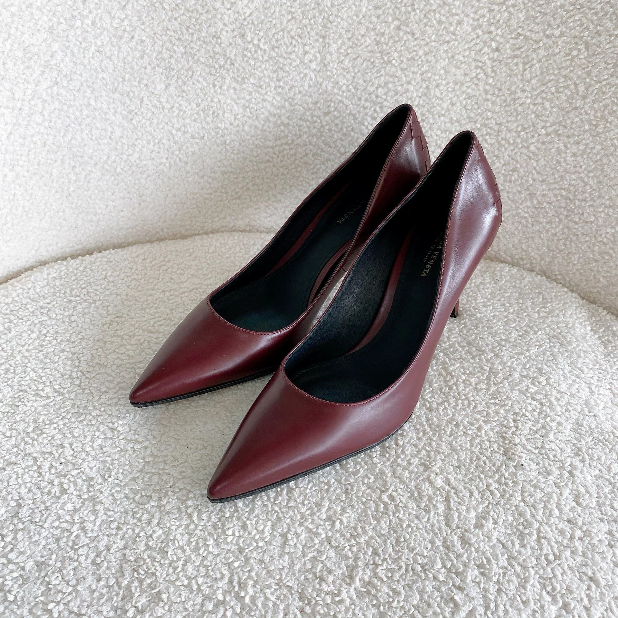 Bottega Veneta Bottega Veneta Crimson High Heels 36.5 Size US 6 / IT 36 - 1 Thumbnail