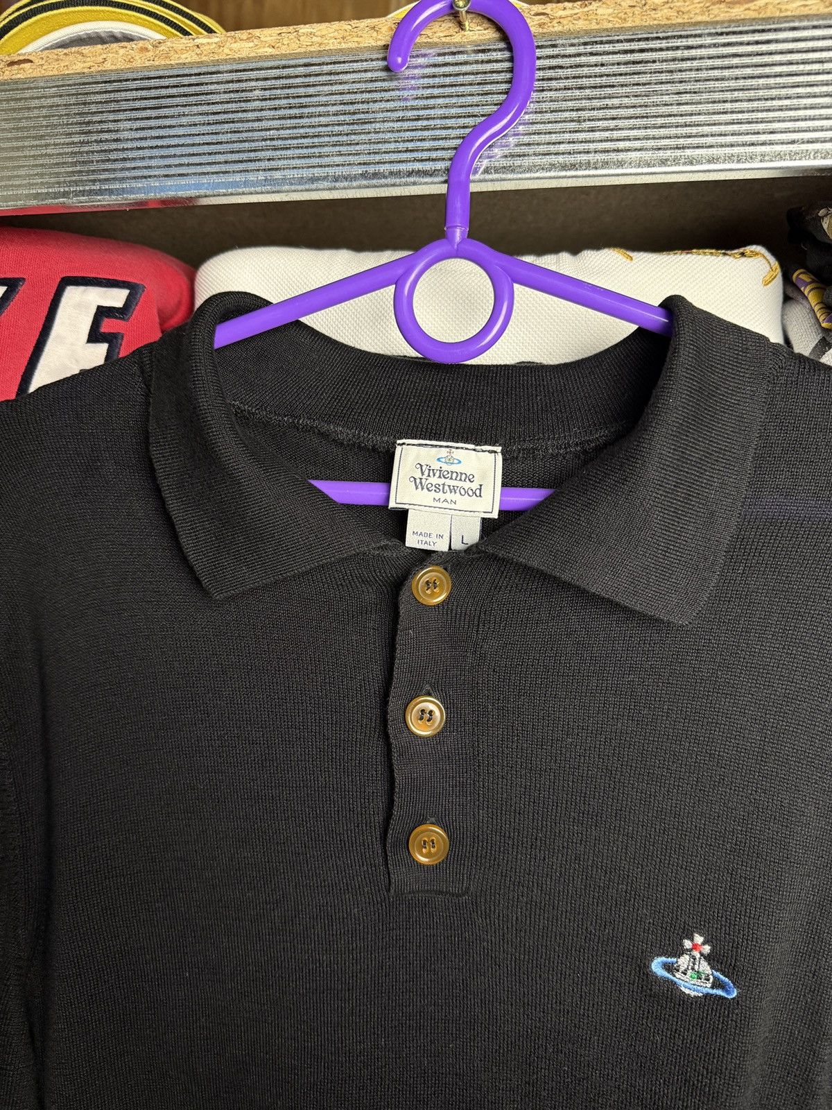 Vivienne Westwood Vintage Vivienne Westwood Polo T-Shirt Luxury Knit Jumper Size US L / EU 52-54 / 3 - 7 Thumbnail