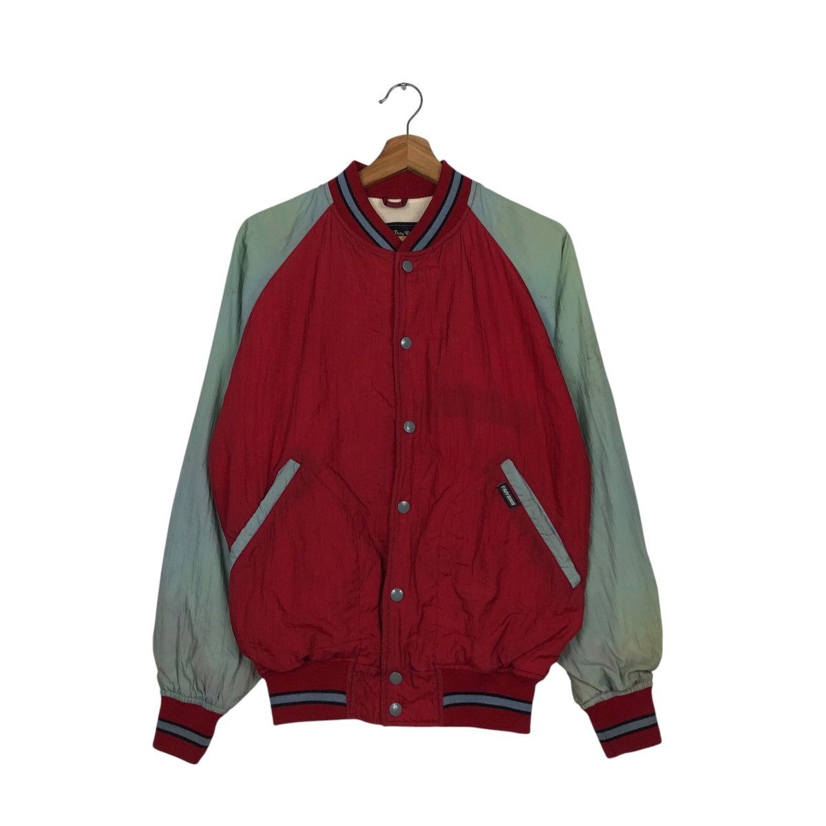 Japanese Brand 📌Vintage Varsity Bomber Jacket Troy Bros Issey Miyake Size US M / EU 48-50 / 2 - 2 Thumbnail