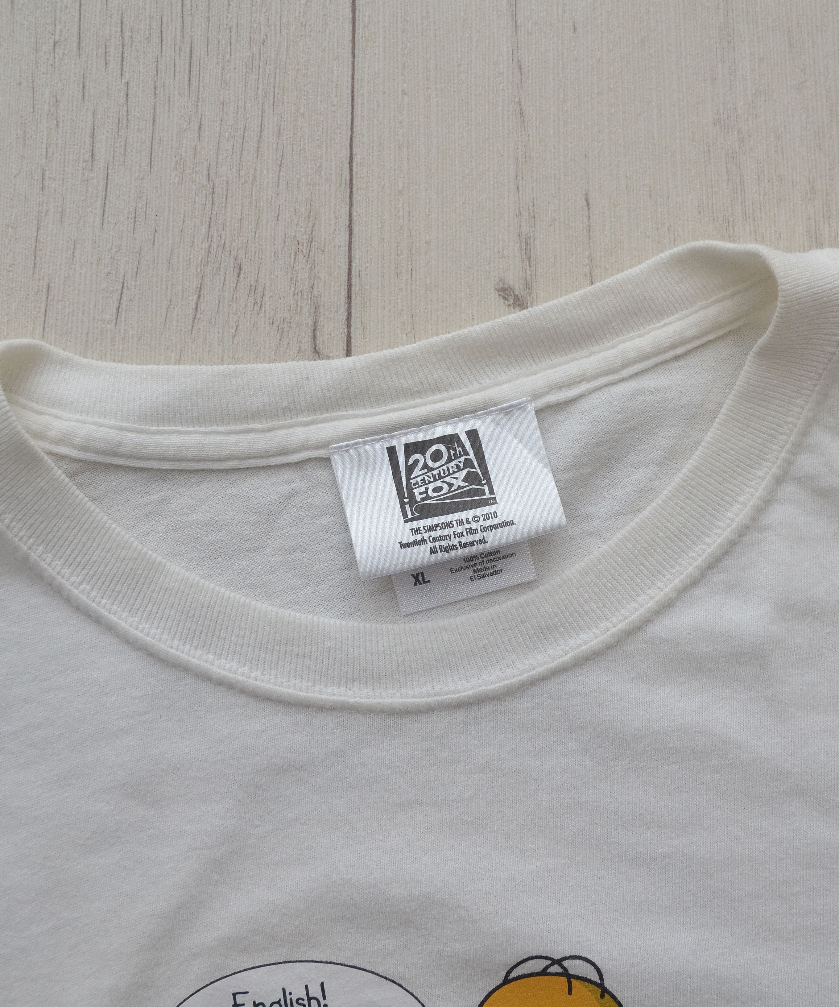 The Simpsons Vintage Simpsons Homer Tee English Size XL Y2K Crazy Funny Size US XL / EU 56 / 4 - 10 Thumbnail