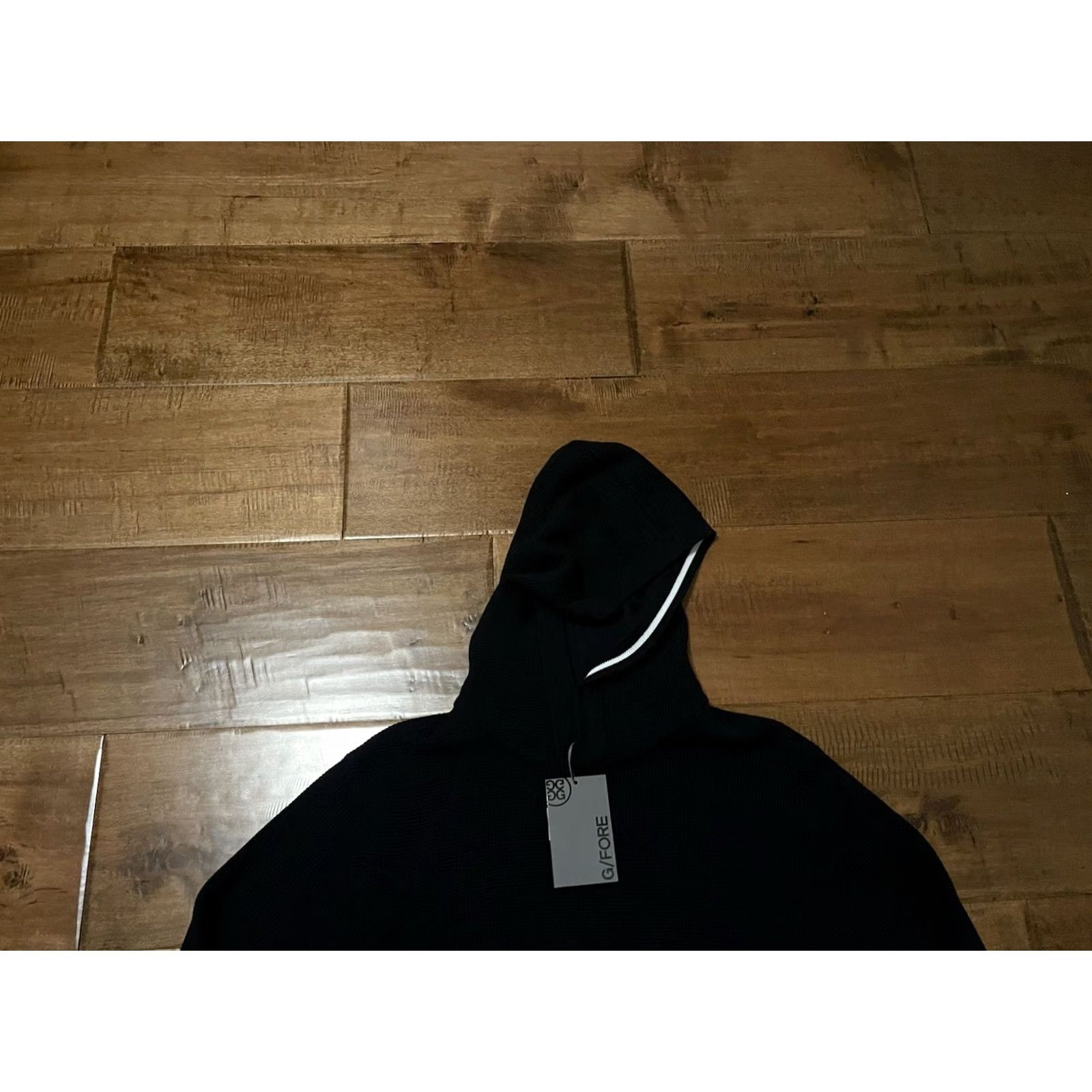 G/FORE G/Fore Waffle Stitch Merino Wool Hooded Sweater Navy Blue - Men's Small - New! Size US S / EU 44-46 / 1 - 2 Thumbnail