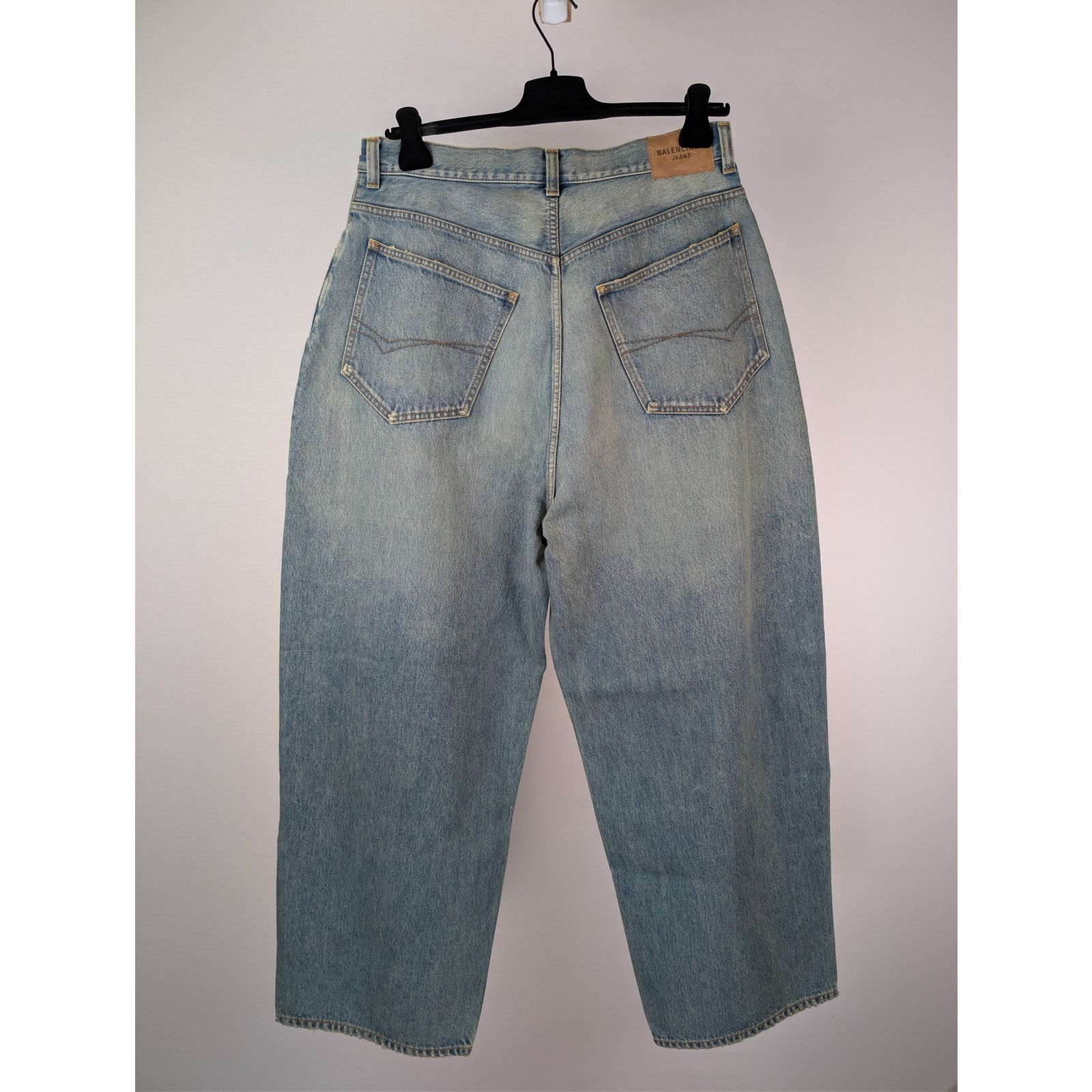 Balenciaga o1rshd1 Organic Japanese Denim Jeans in True Blue Size US 34 / EU 50 - 9 Thumbnail