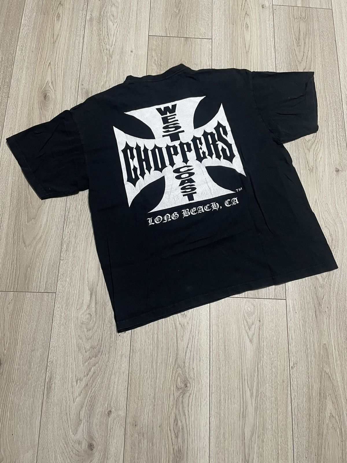 Vintage × West Coast Choppers Vintage West Coast Choppers Big Logo Paul Walker Tee 1999 Size US XL / EU 56 / 4 - 3 Thumbnail