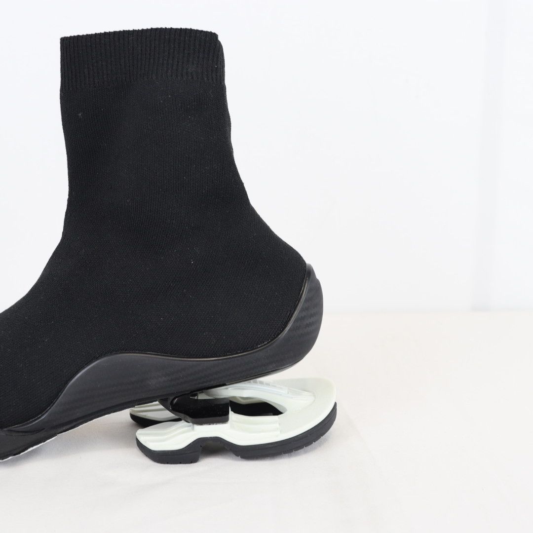 Balenciaga o1rshd1 Flex Five Toe Socks Boots in Black/white Size US 6 / EU 39 - 5 Thumbnail