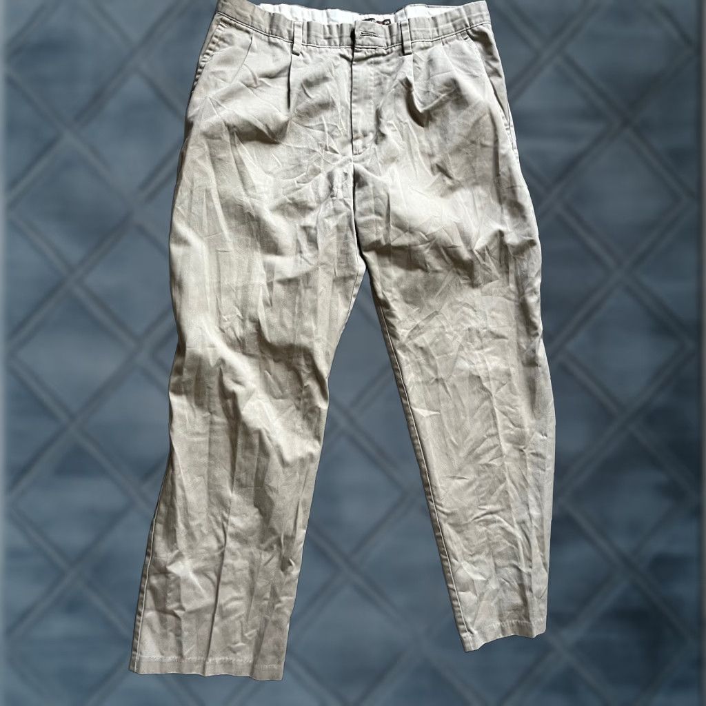 Dockers DOCKERS Pants Main Selling Point: Flat Front Chino - Ivory Beige - Size 36x32 - Regular Fit - Men Size US 36 / EU 52 - 1 Thumbnail