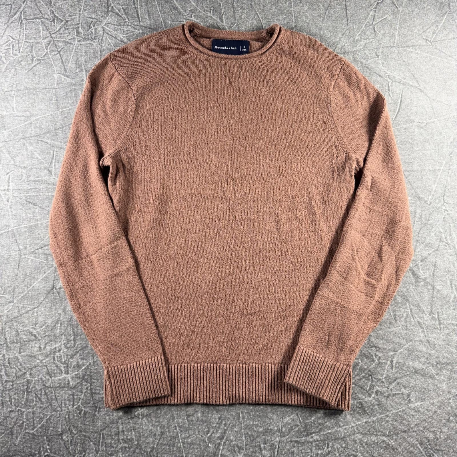 Abercrombie & Fitch Abercrombie Shirt Women's S Brown Knit Long Sleeve Size S / US 4 / IT 40 - 1 Thumbnail