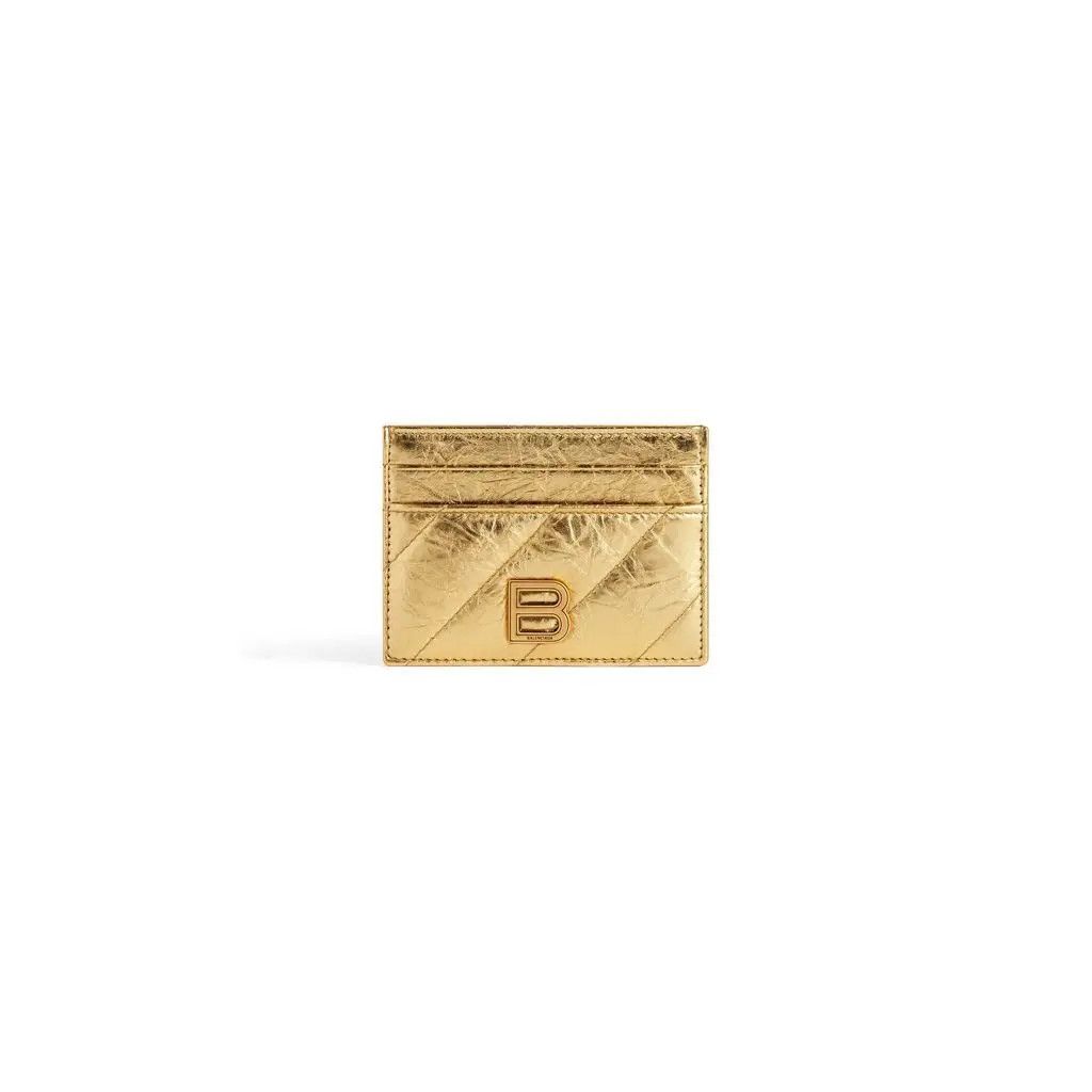Balenciaga o1tr1nto0525 Size: OS / Crush Card Holder Metallized Size ONE SIZE - 1 Thumbnail