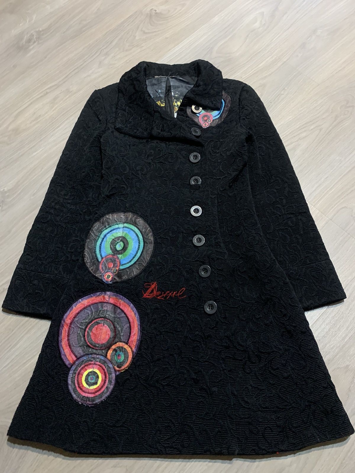 Desigual Desigual Jacket Coat Black Style 96E2905 Women's Size 36 Size XS / US 0-2 / IT 36-38 - 2 Thumbnail