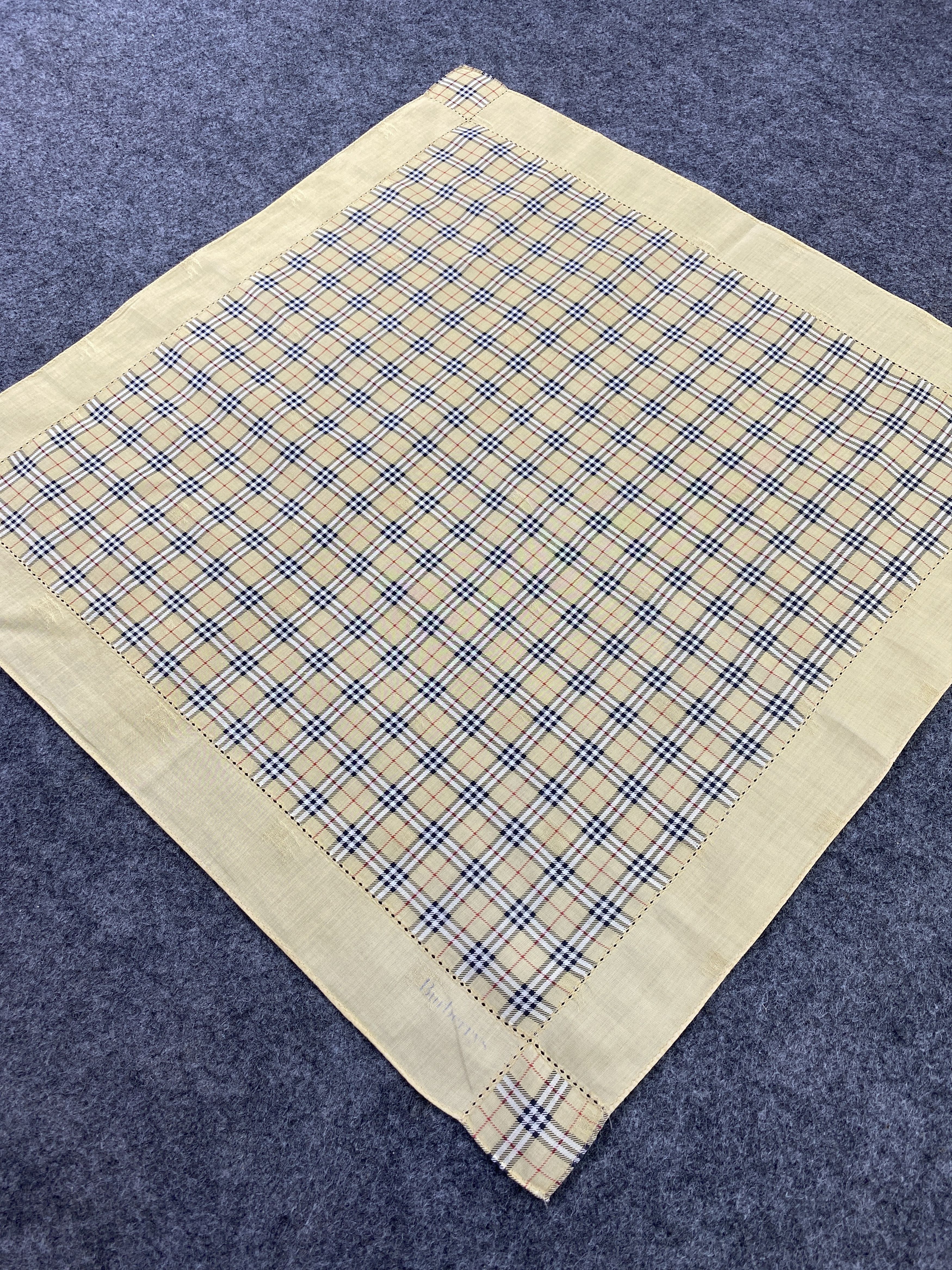 Burberry × Vintage Burberry Handkerchief / Bandana / Neckerchief-B184 Size ONE SIZE - 4 Thumbnail