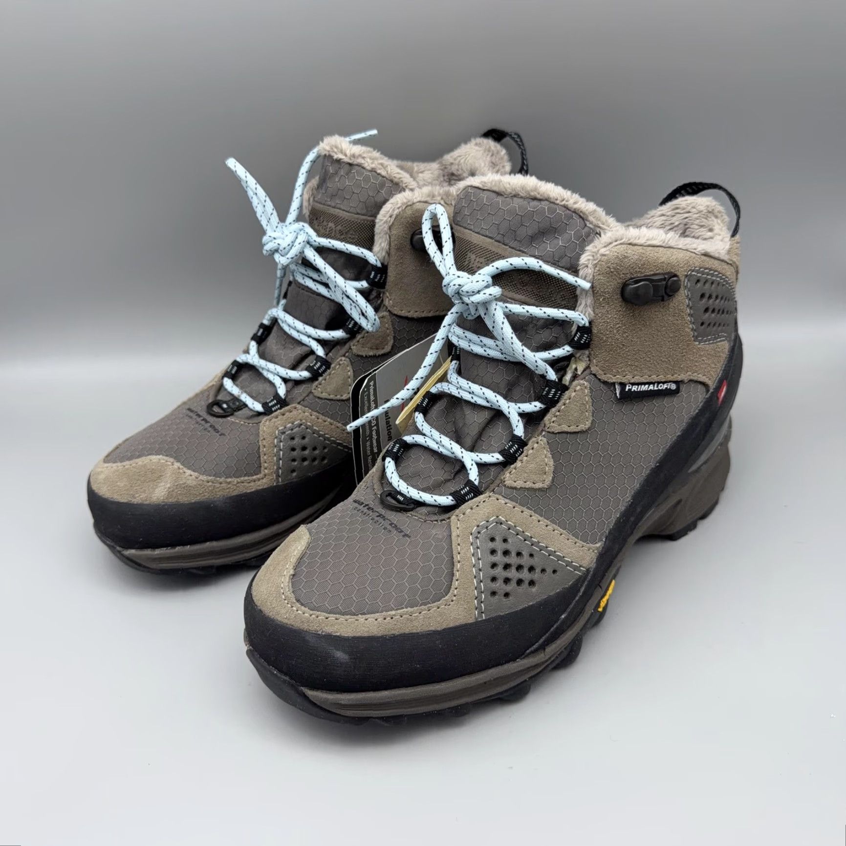 New Balance New Balance Boots Womens 7 Gray Primaloft Vibram Faux Fur Winter Hiking Boots Size US 5 / IT 35 - 3 Thumbnail