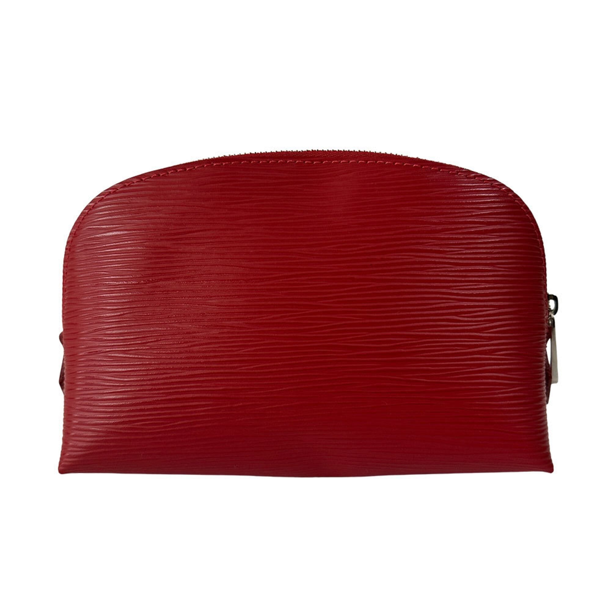 Louis Vuitton Louis Vuitton Handbag Pouch Epi Leather Women's Brand Cosmetic Pochette Castilian Red M41114 Size ONE SIZE - 1 Thumbnail