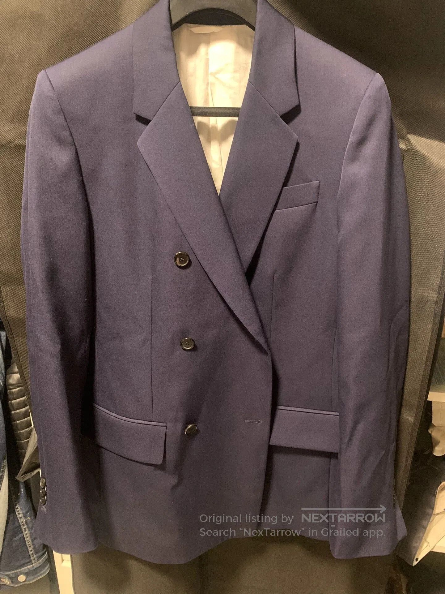 Calvin Klein 205W39NYC double-breasted navy blazer by calvin klein. Size US S / EU 44-46 / 1 - 3 Thumbnail