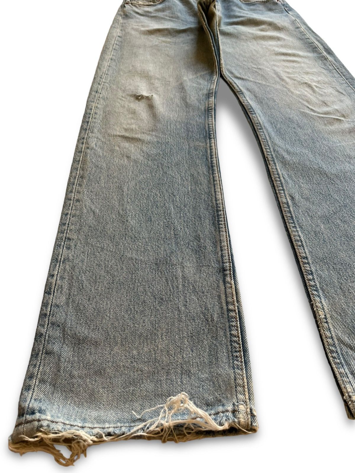 Levi's × Levi's Vintage Clothing Vintage 90s Levis 501 Distressed Loose Jeans Button 501 Size US 30 / EU 46 - 6 Thumbnail