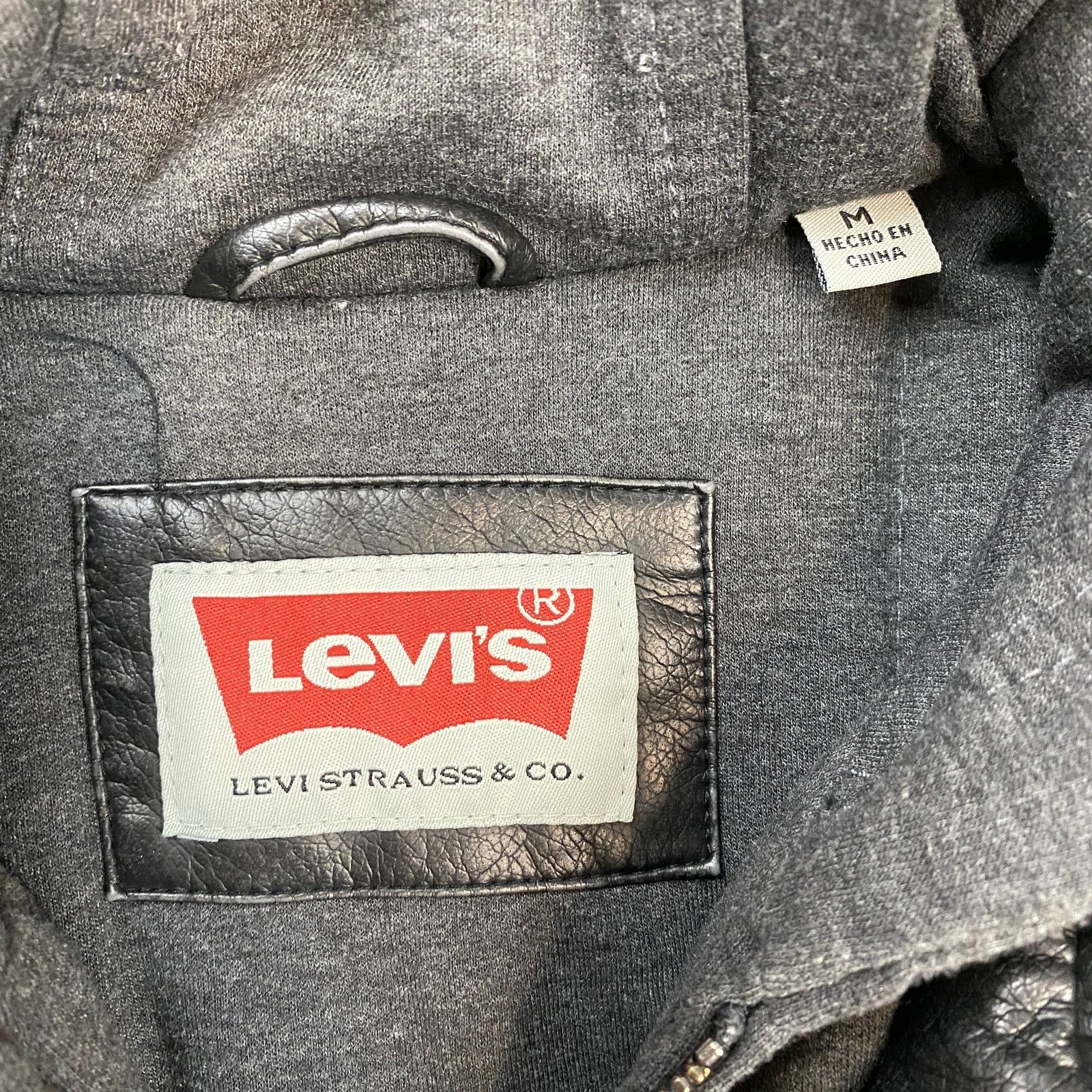 Levi's Levi's Faux Leather Trucker Jacket With Hooded Lining Size M Size US M / EU 48-50 / 2 - 4 Thumbnail