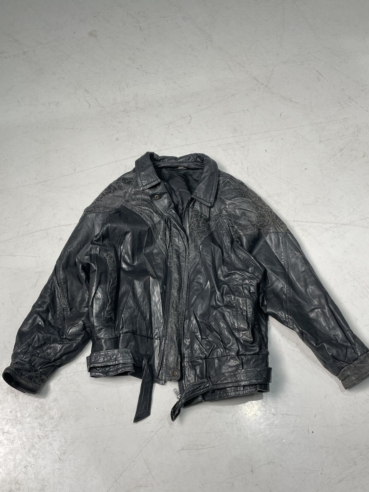 Danier 90s Leather Biker Jacket Size US M / EU 48-50 / 2 - 1 Thumbnail