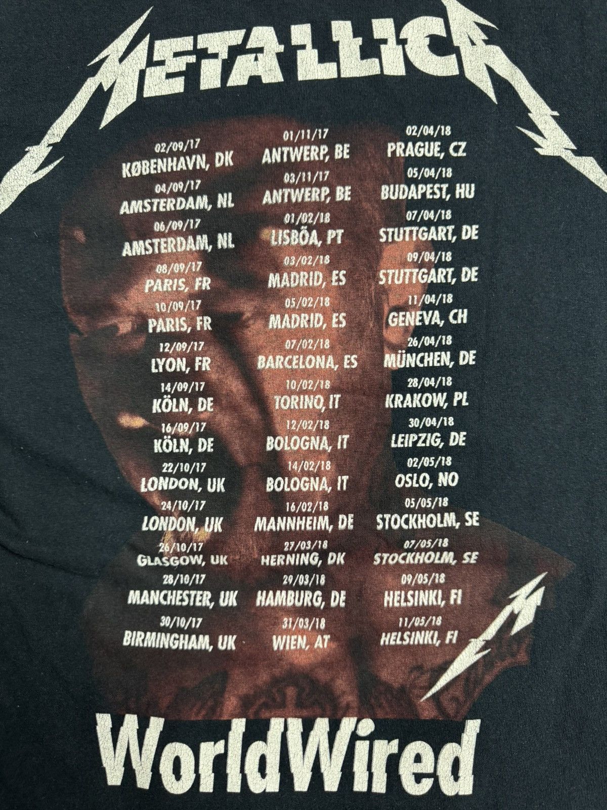Metallica × Vintage VERY RARE METALLICA HARDWIRED TO SELF DESTRUCT WORL TOUR 90s Size US S / EU 44-46 / 1 - 5 Thumbnail