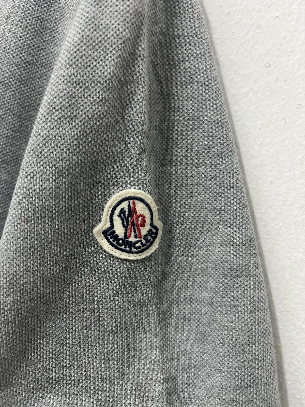 Moncler Moncler Maglia Polo manica corta Grey polo shirt (A) Size US L / EU 52-54 / 3 - 5 Thumbnail