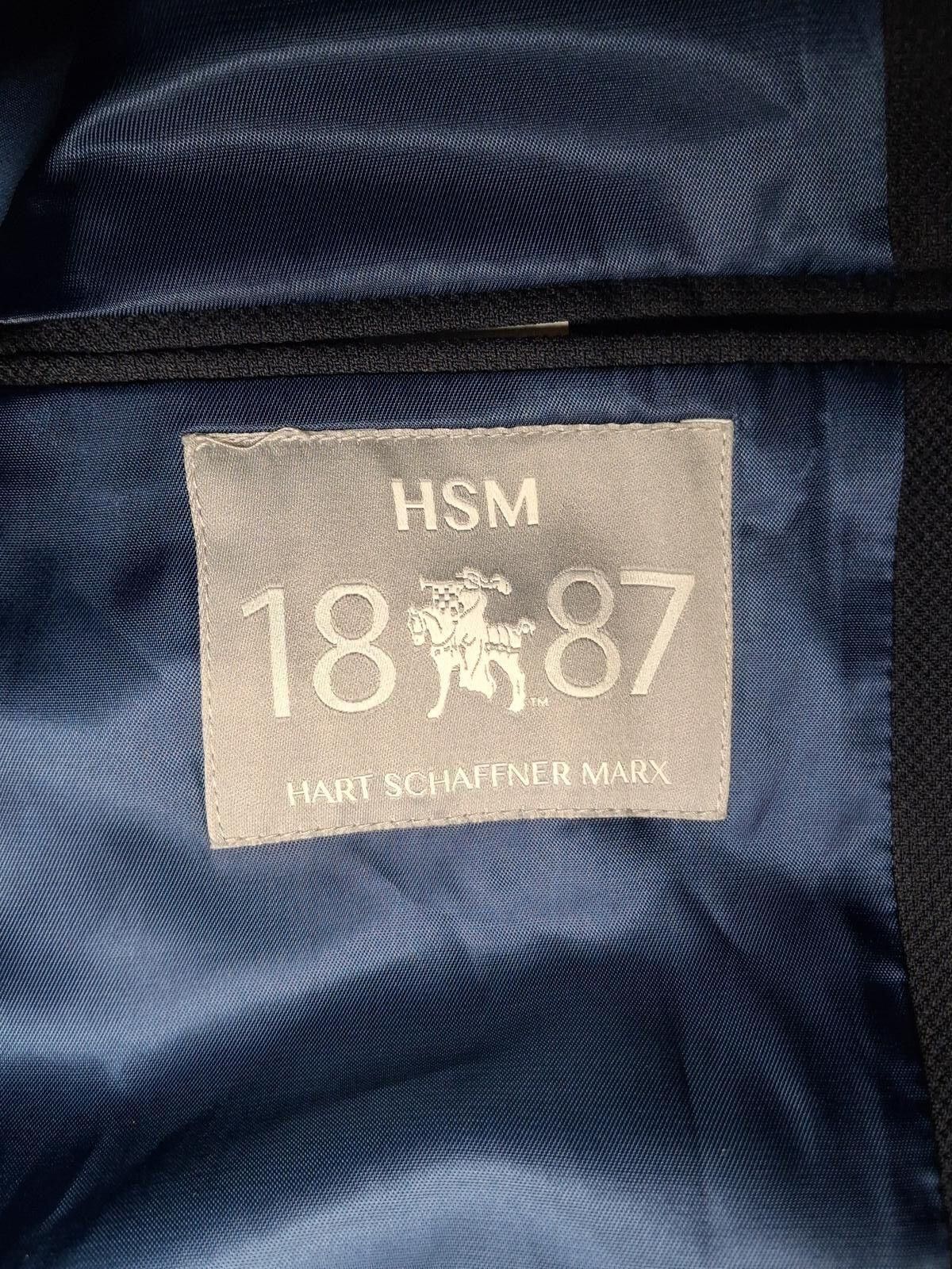 Hart Schaffner Marx Hart Schaffner Marx Blazer Mens 39L Navy Gold Buttons Wool Size 40R - 2 Thumbnail