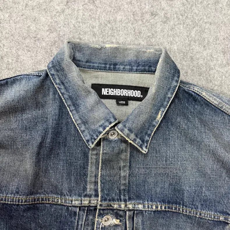 Neighborhood Neighborhood Distressed Destroyed Denim Jacket Size US L / EU 52-54 / 3 - 3 Thumbnail