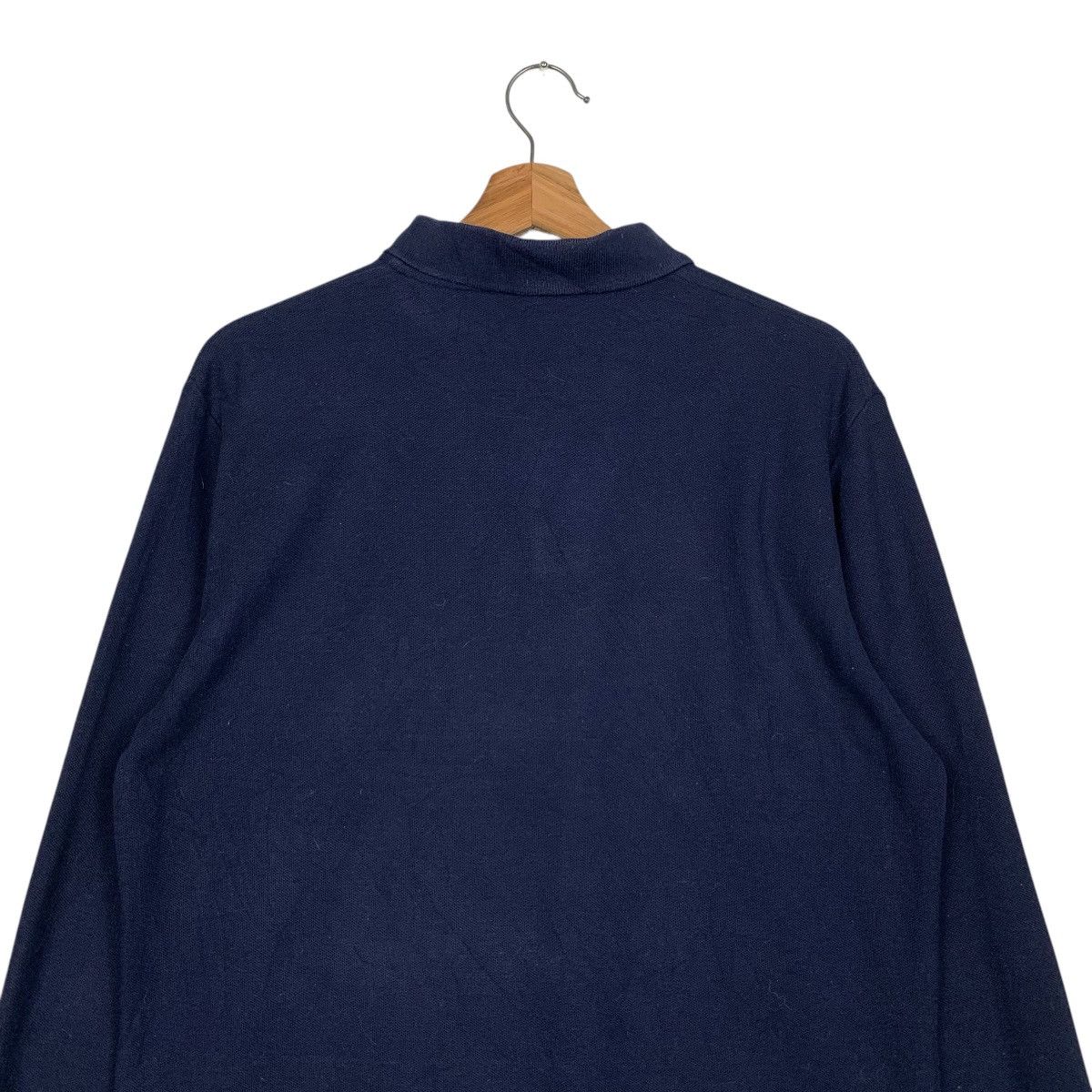 Polo Ralph Lauren 90s POLO RALPH LAUREN Navy Long Sleeve Polo Shirt #2851-C128 Size US L / EU 52-54 / 3 - 14 Thumbnail