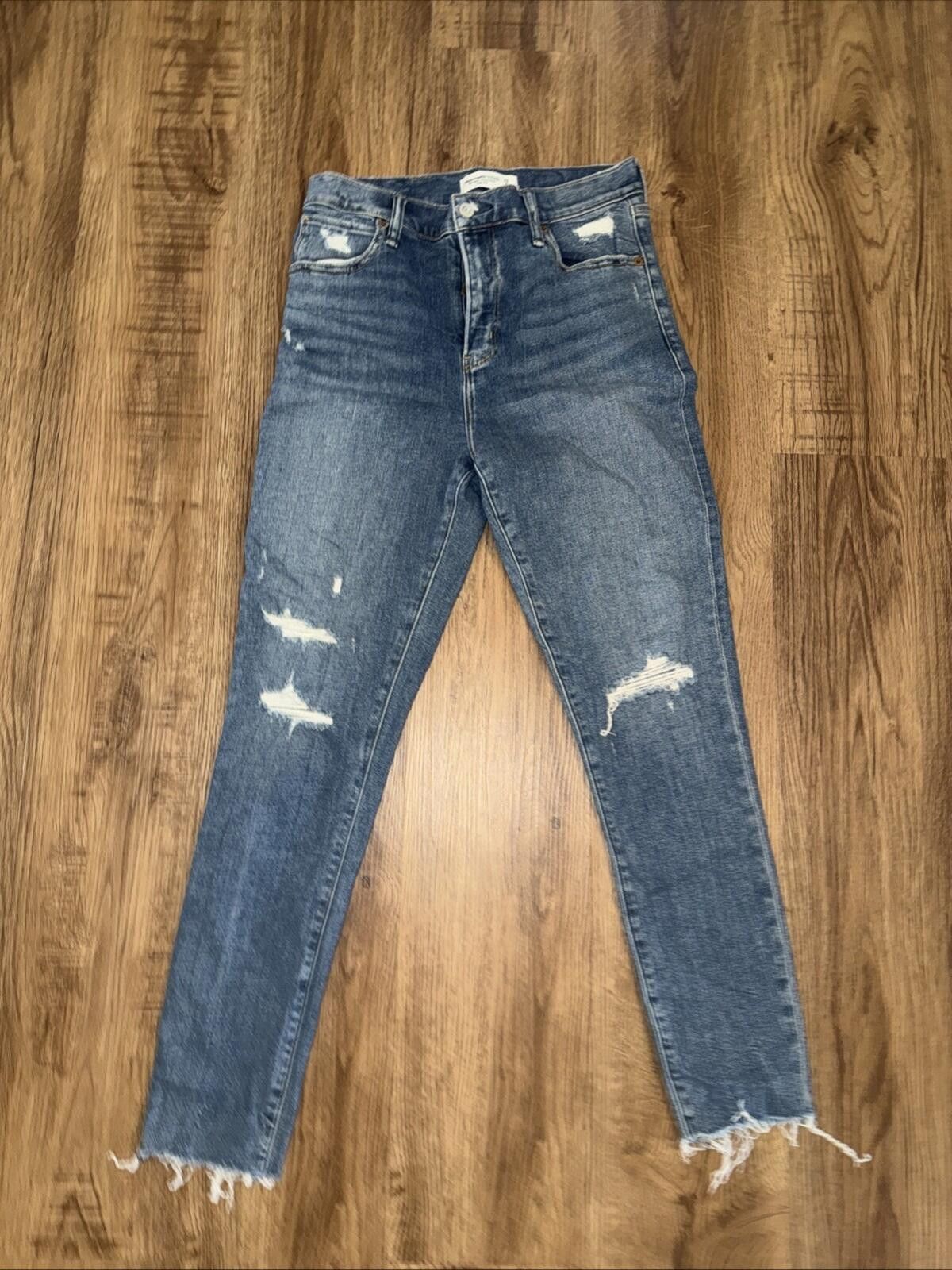Abercrombie & Fitch Abercrombie & Fitch Super Skinny Ankle High Rise Jeans Crop Size 30" / US 8 / IT 44 - 2 Thumbnail