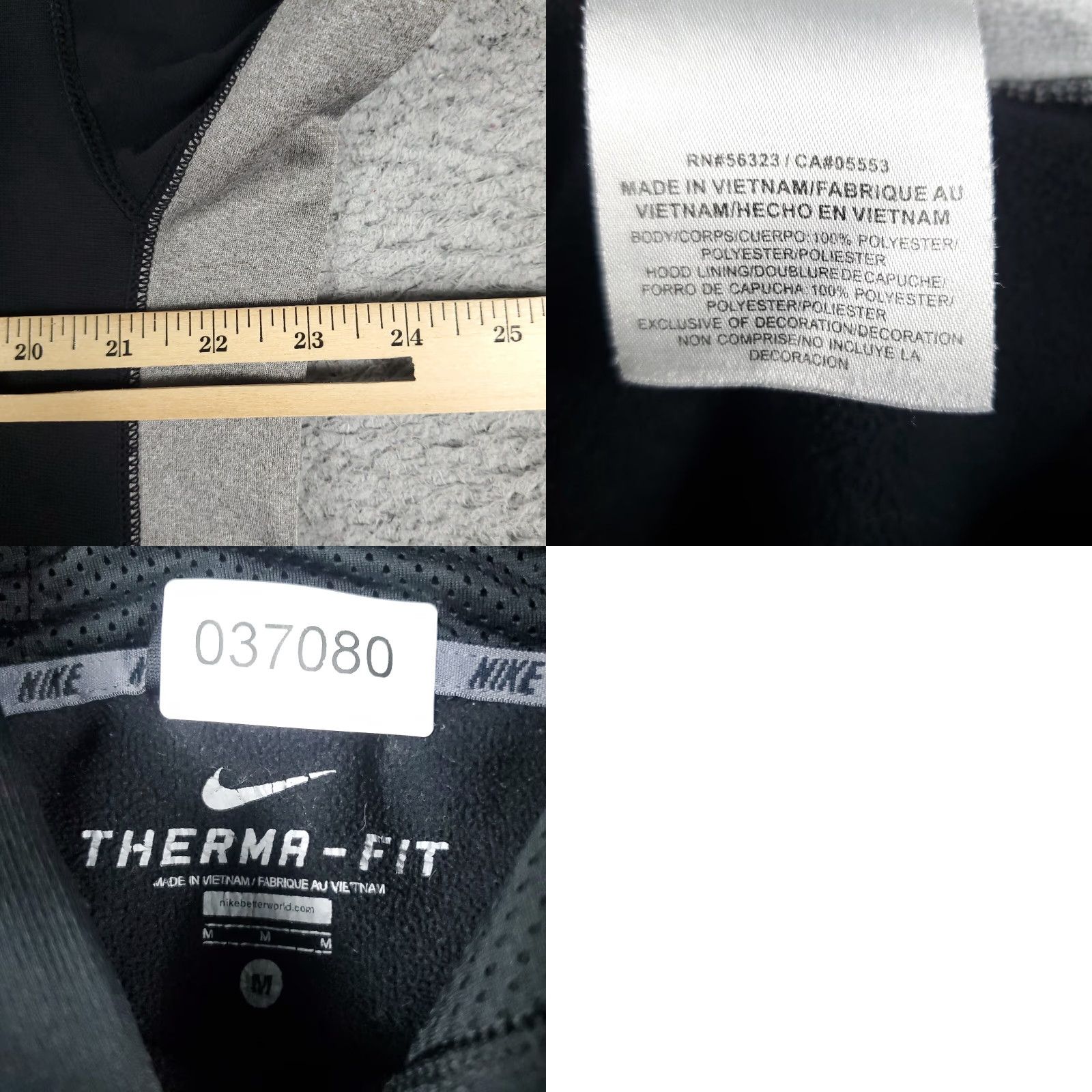 Nike Nike Hoodie Mens Medium Black Pullover Sweatshirt Swoosh Fleece Size US M / EU 48-50 / 2 - 8 Thumbnail
