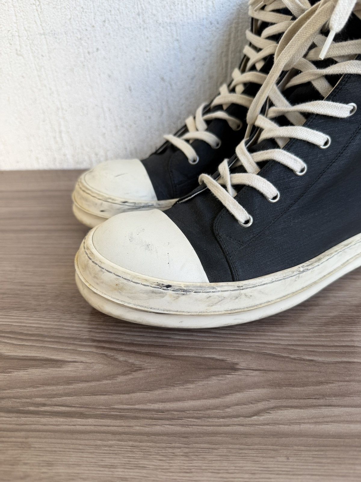 Rick Owens Drkshdw Waxed drkshdw ramones Size US 10 / EU 43 - 3 Thumbnail