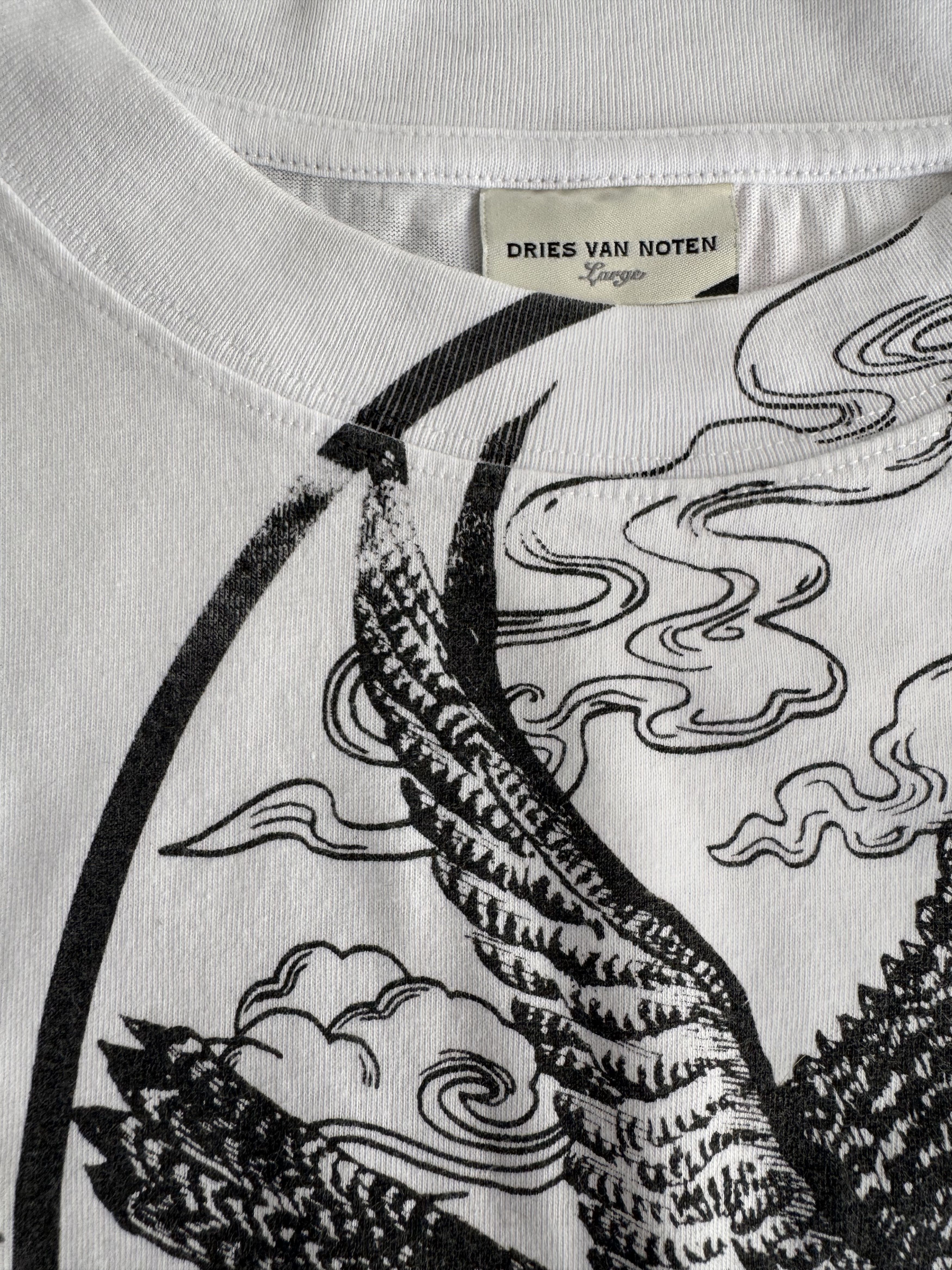 Dries Van Noten Hertz Regular Eagle Tshirt Size US L / EU 52-54 / 3 - 5 Thumbnail