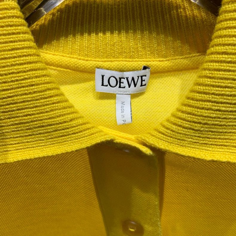 Loewe LOEWE Yellow Polo Shirt, White Collar Size XXS / US 00 / IT 34 - 3 Thumbnail