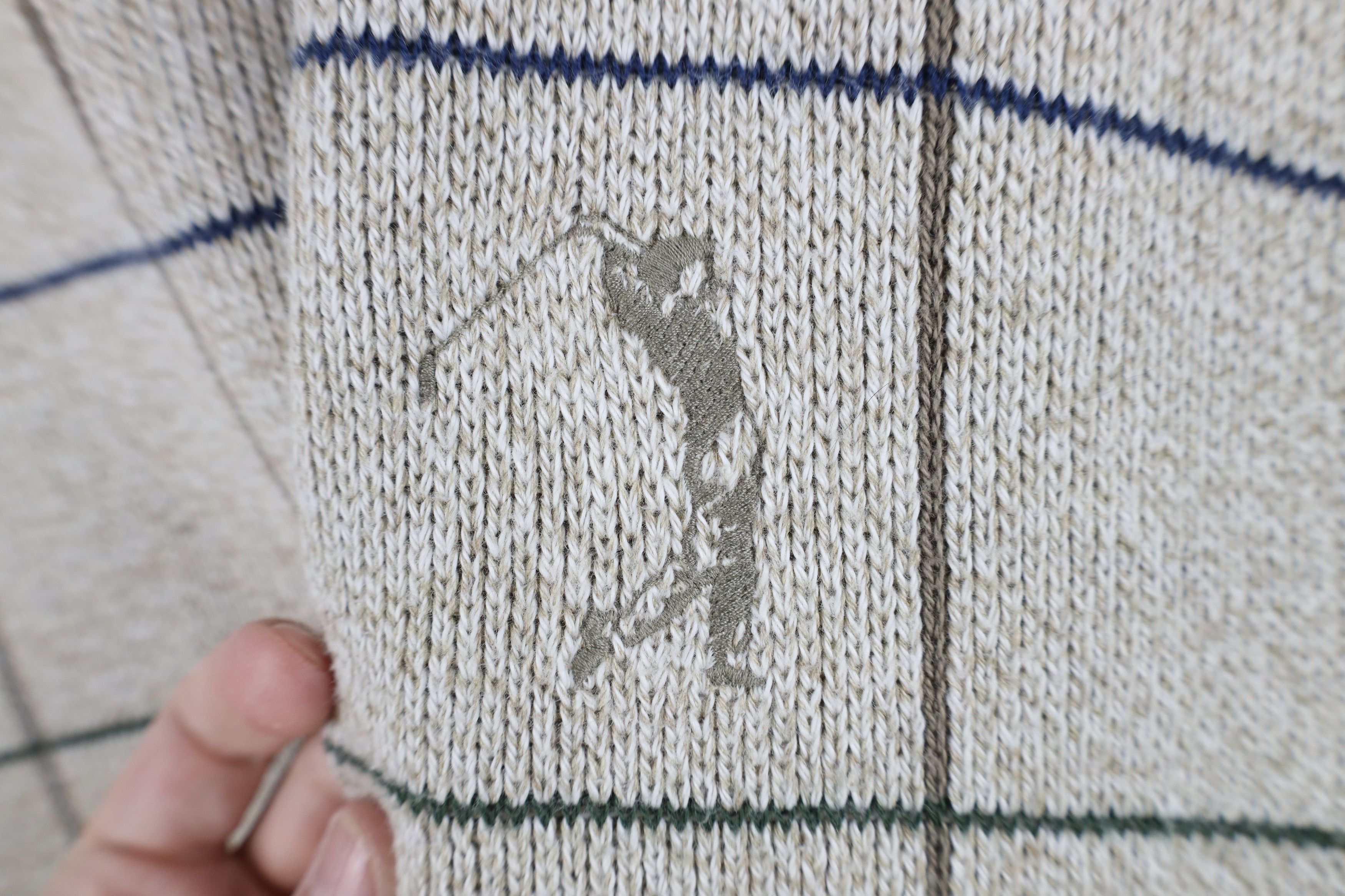 Vintage Vintage 90s Streetwear Ribbed Knit Golf Crewneck Sweater USA Size US L / EU 52-54 / 3 - 4 Thumbnail