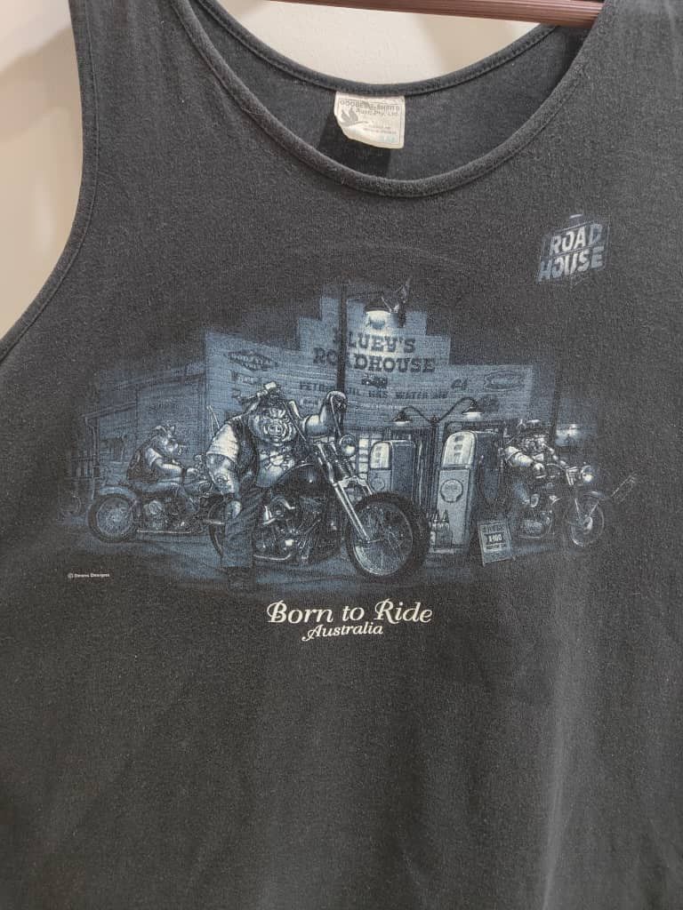 Vintage vintage RARE Vintage 90s “HOGS RIDER” Born to Ride Size US XXL / EU 58 / 5 - 6 Thumbnail