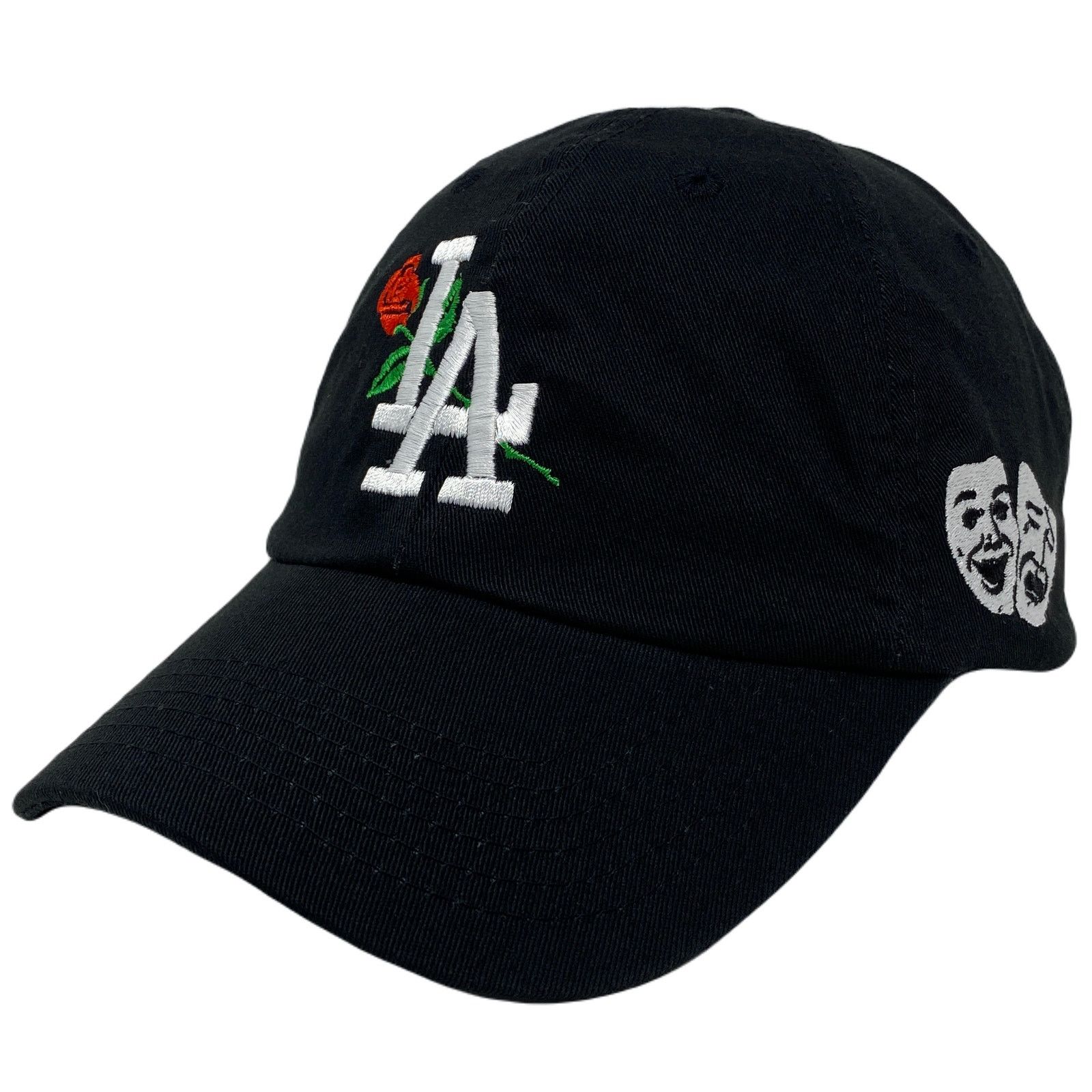 Other Los Angeles LA Laugh Now Cry Later WHT Masks Slouch Dad Hat Size ONE SIZE - 3 Thumbnail