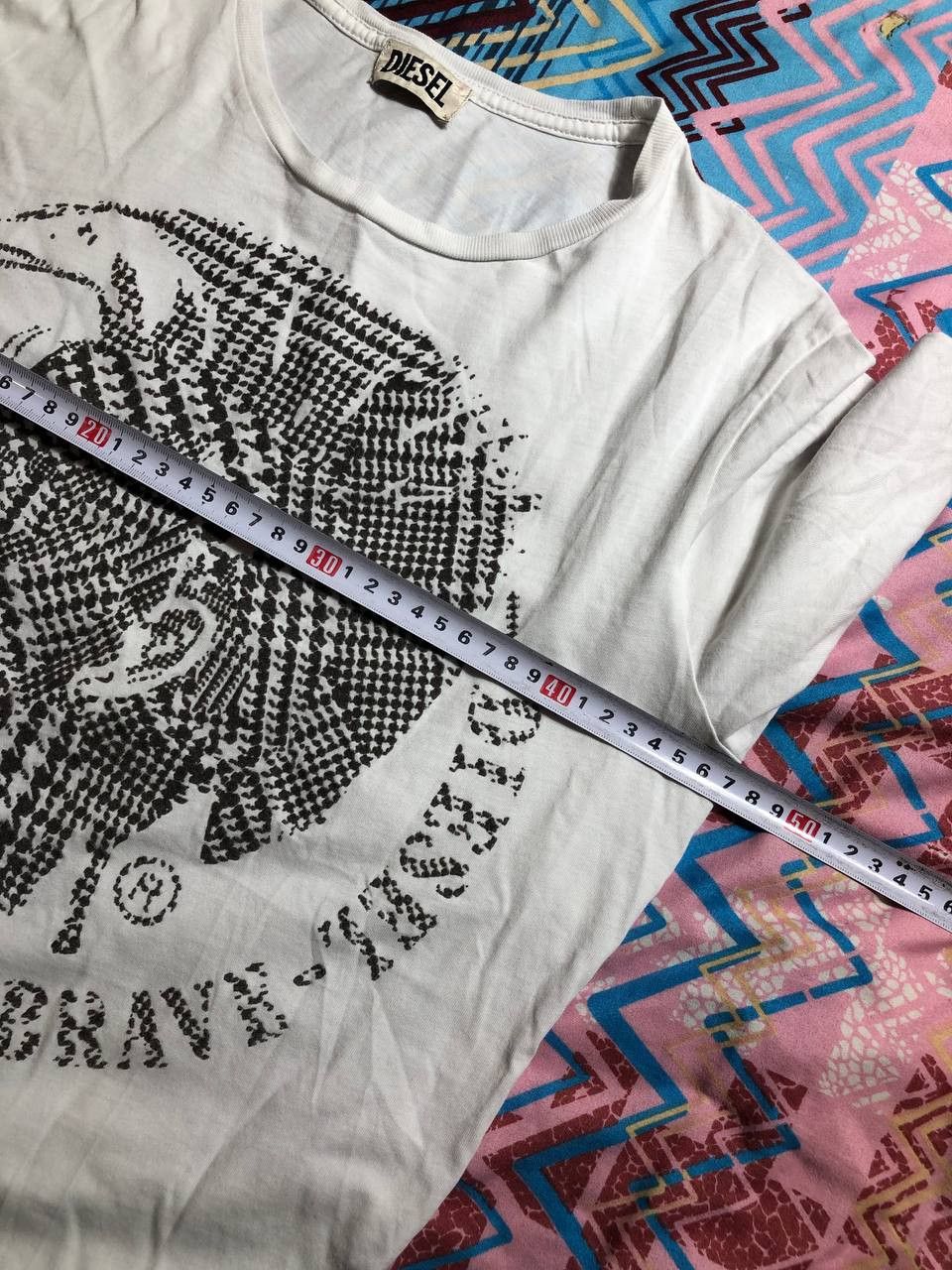 Diesel × Vintage Vintage Diesel Y2K Hype Grey Big Logo T-shirt Size S Size US S / EU 44-46 / 1 - 11 Thumbnail