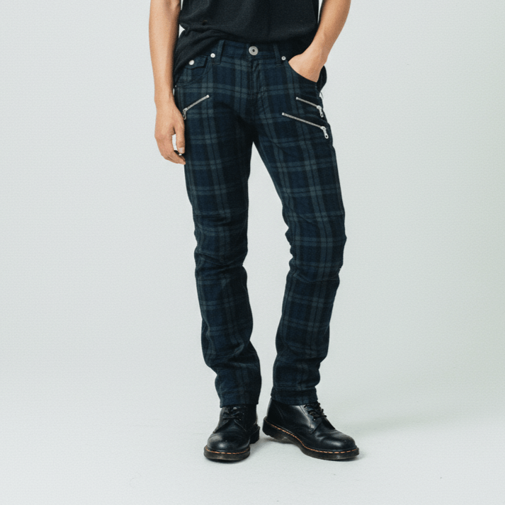 Lee Vintage Lee Checkered Multi Zipper Tactical Pants Multi Size US 33 - 1 Thumbnail