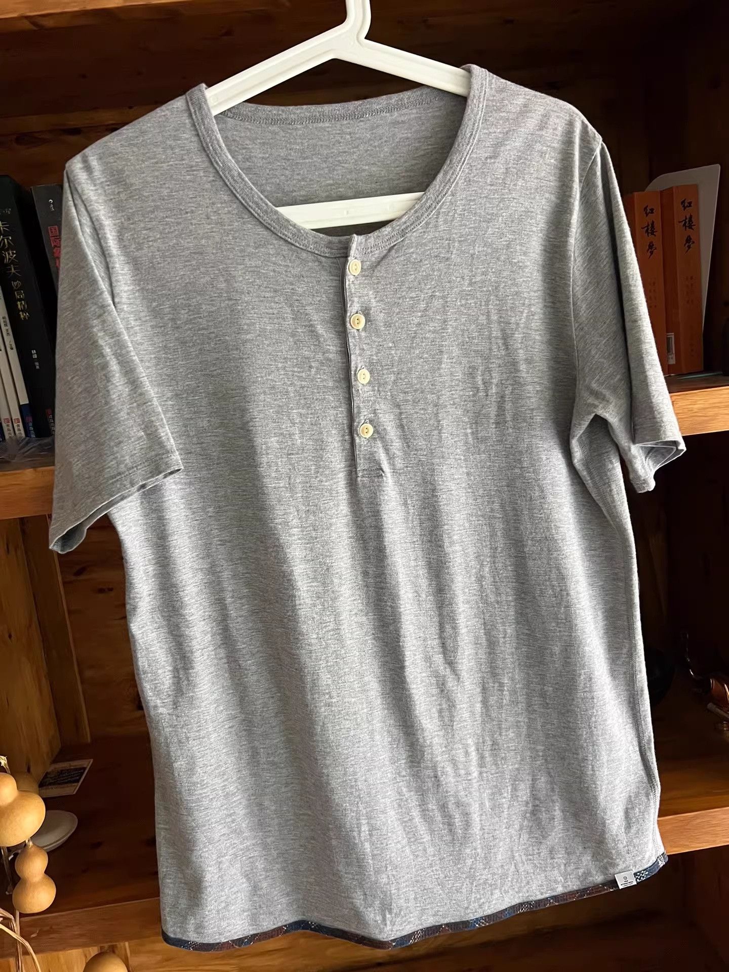 Visvim visvim 2013 Gray Retro Henley T-Shirt Size US M / EU 48-50 / 2 - 2 Thumbnail