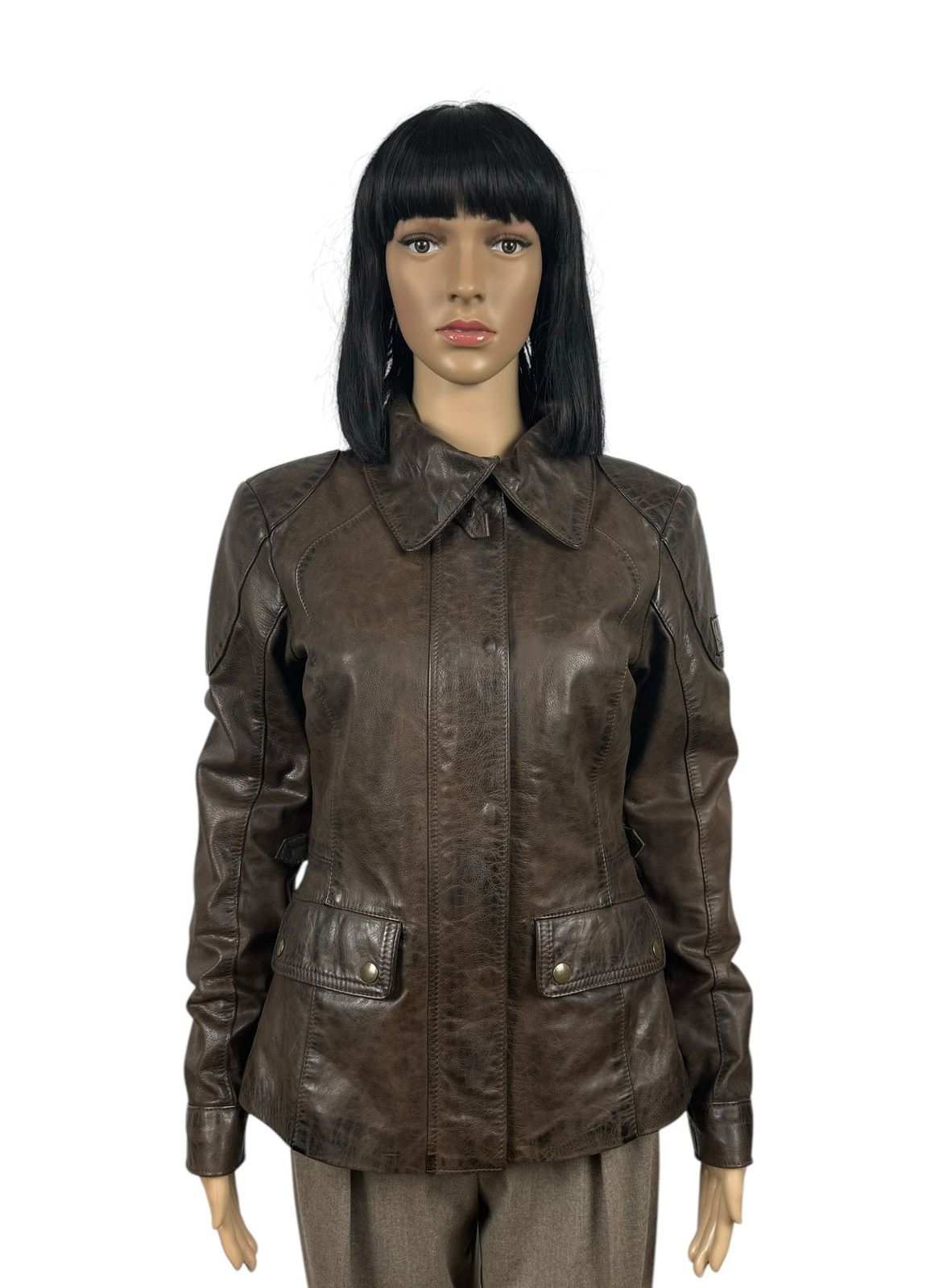 Belstaff Belstaff Womens Genuine Leather Jacket Gold Label size 42 Size M / US 6-8 / IT 42-44 - 1 Thumbnail