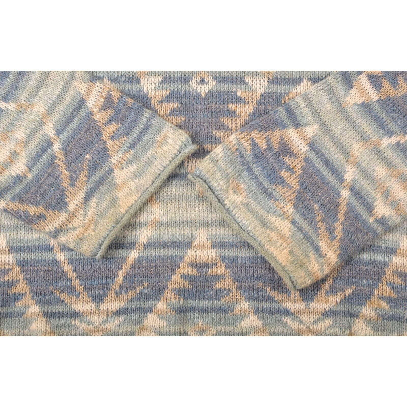 Ralph Lauren Denim & Supply Ralph Lauren Aztec Pattern Blue Cotton Pullover Sweater M Women XS-XXL? Size M / US 6-8 / IT 42-44 - 3 Thumbnail