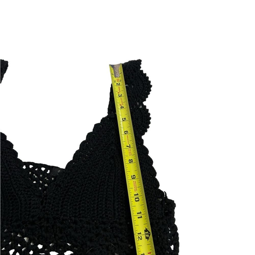 Debut debut l Black Crochet Crop Top M/L Size M / US 6-8 / IT 42-44 - 5 Thumbnail