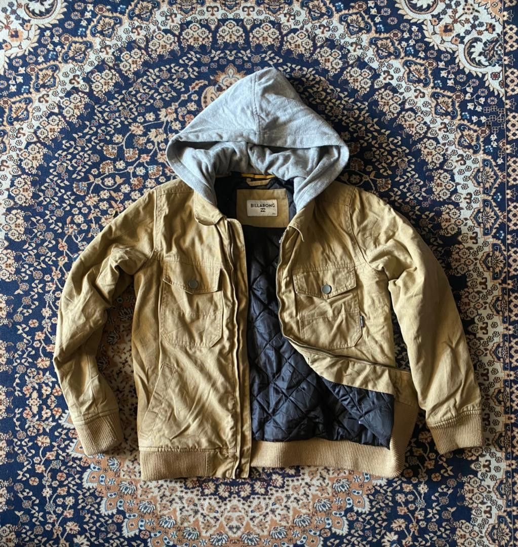 BILLABONG BOMBERS JACKET STYLE HOODIE