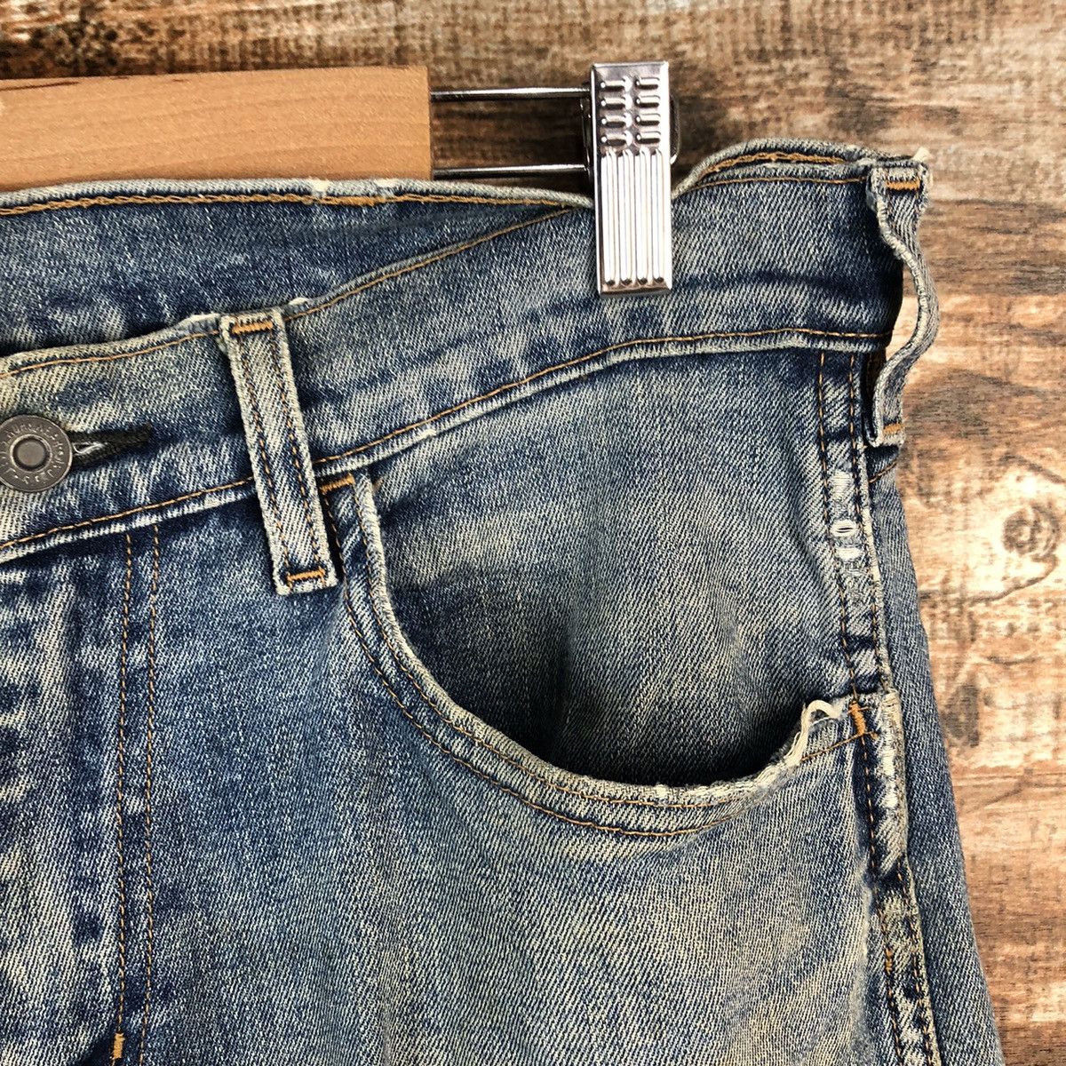 Levi's DL Levis 505 Blue Denim Pants #C210 Size US 30 / EU 46 - 8 Thumbnail