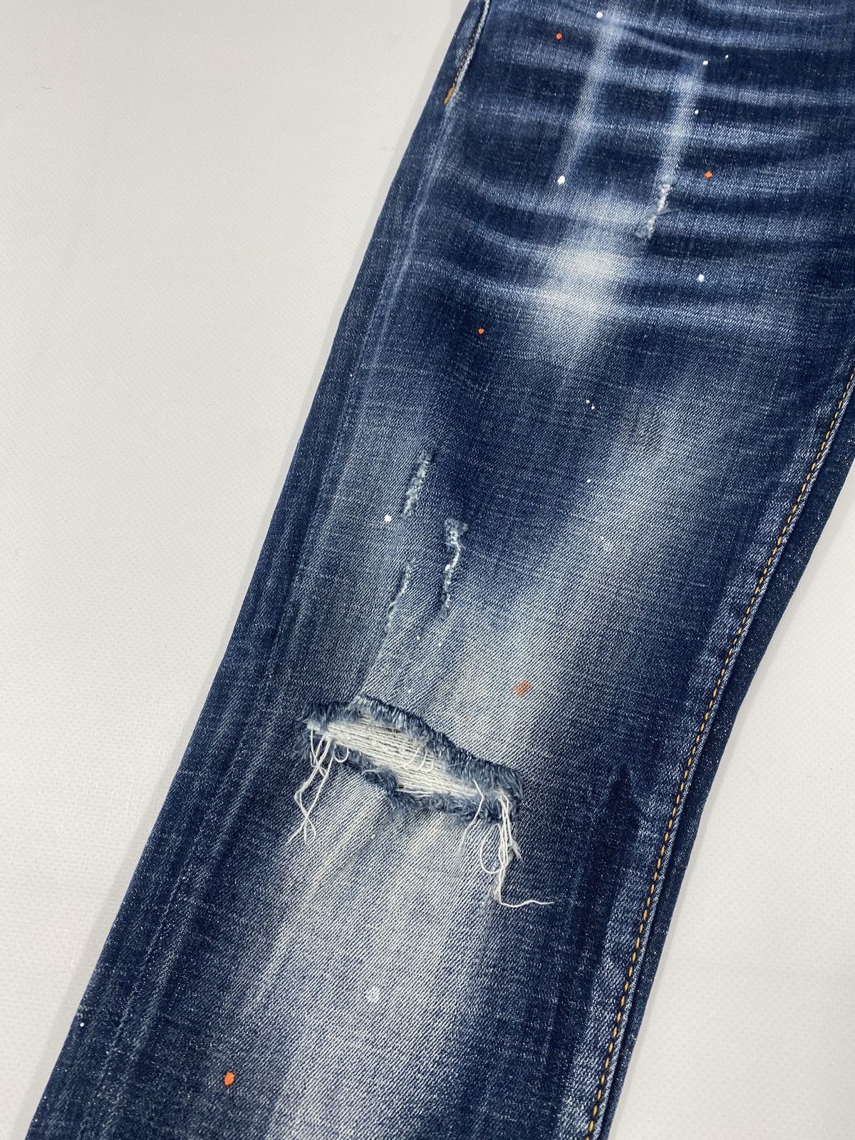 Dsquared2 🔥LASTDROP🔥 Dsquared D2 Tidy Biker Jeans Denim Painted Pants Size 24" / US 00 / IT 34 - 6 Thumbnail