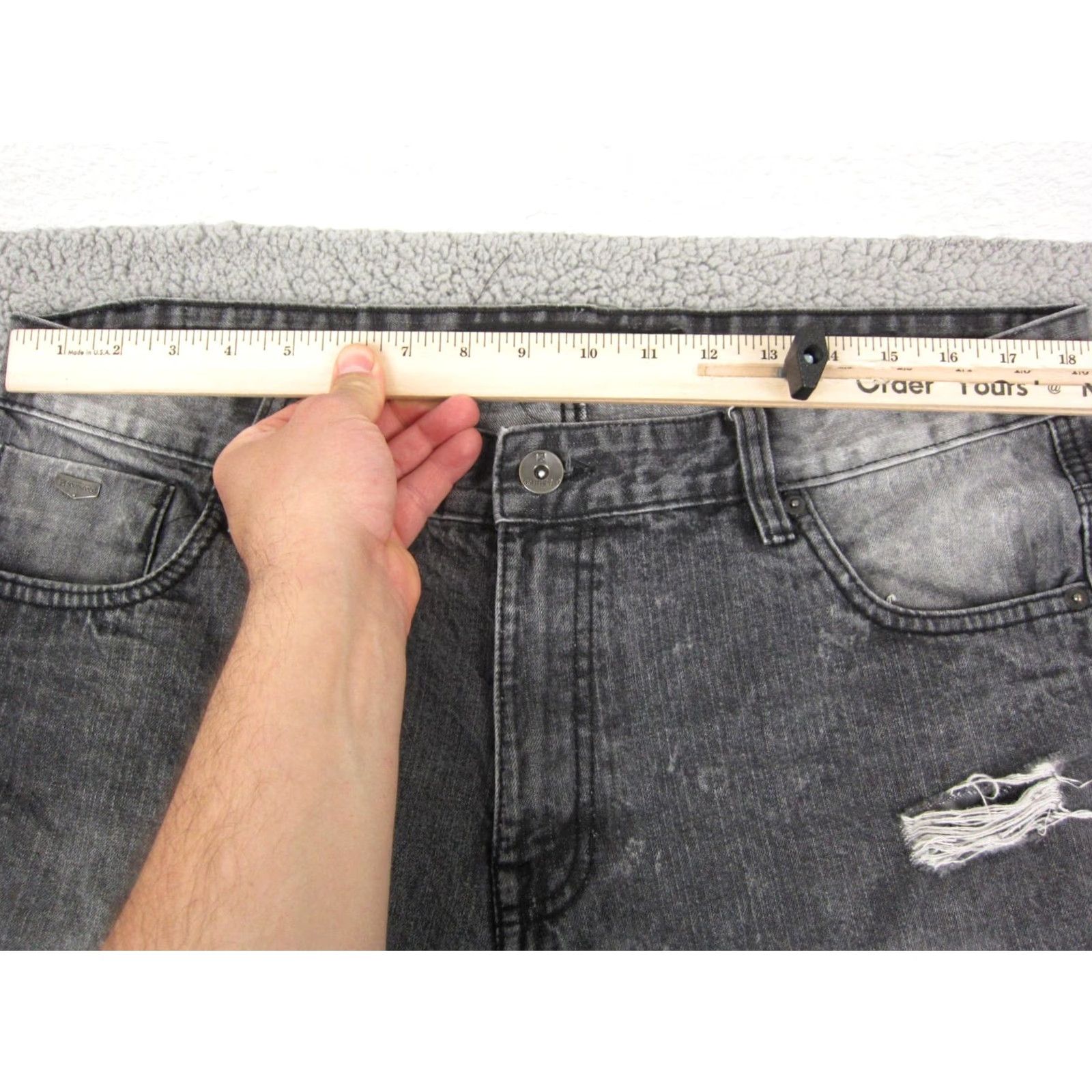 Southpole VINTAGE Southpole Jeans Mens Regular Black 30x32 Distressed Denim Tapered 5-Pocket Y2K Size US 36 / EU 52 - 4 Thumbnail